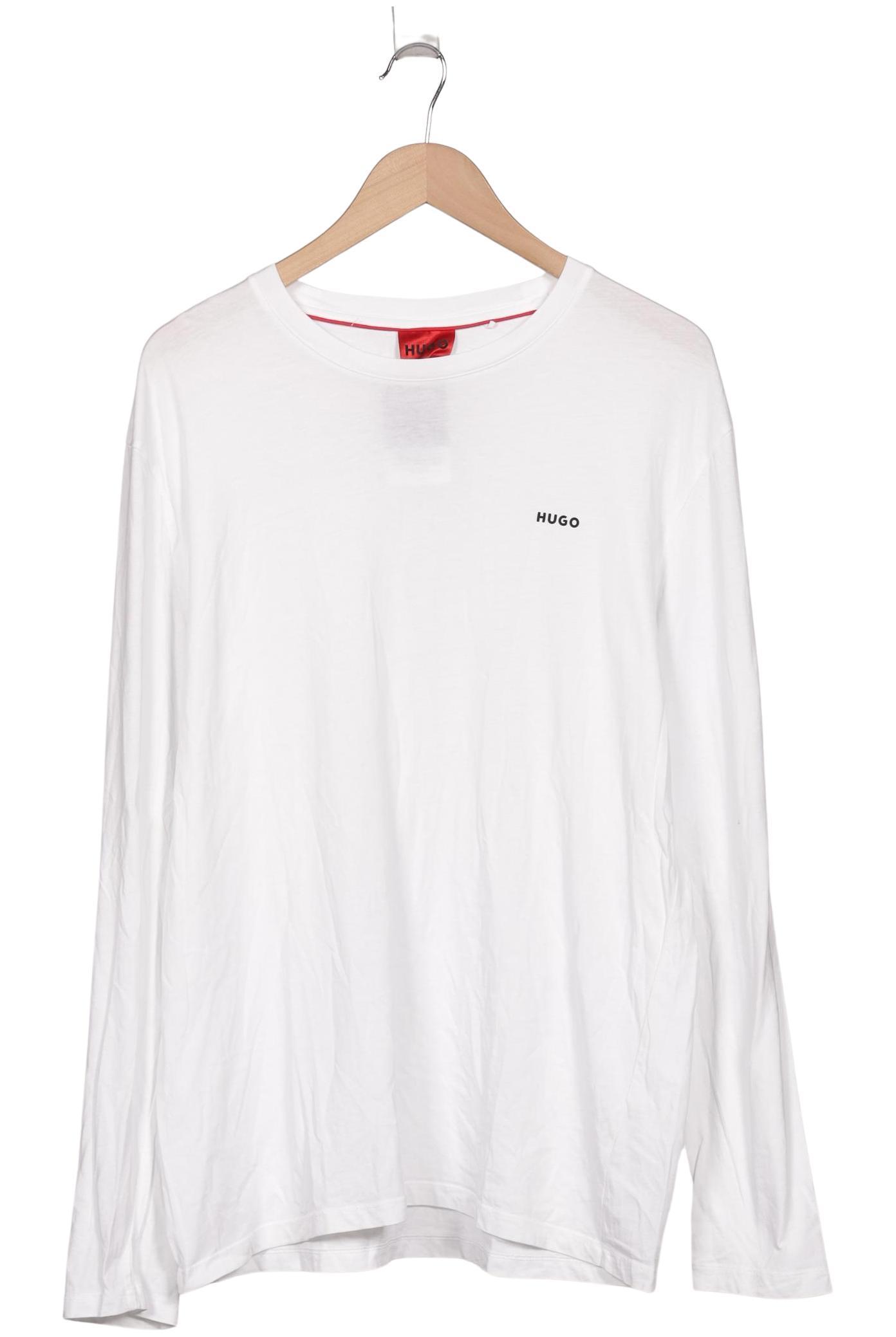 

Hugo by Hugo Boss Herren Langarmshirt, weiß, Gr. 52
