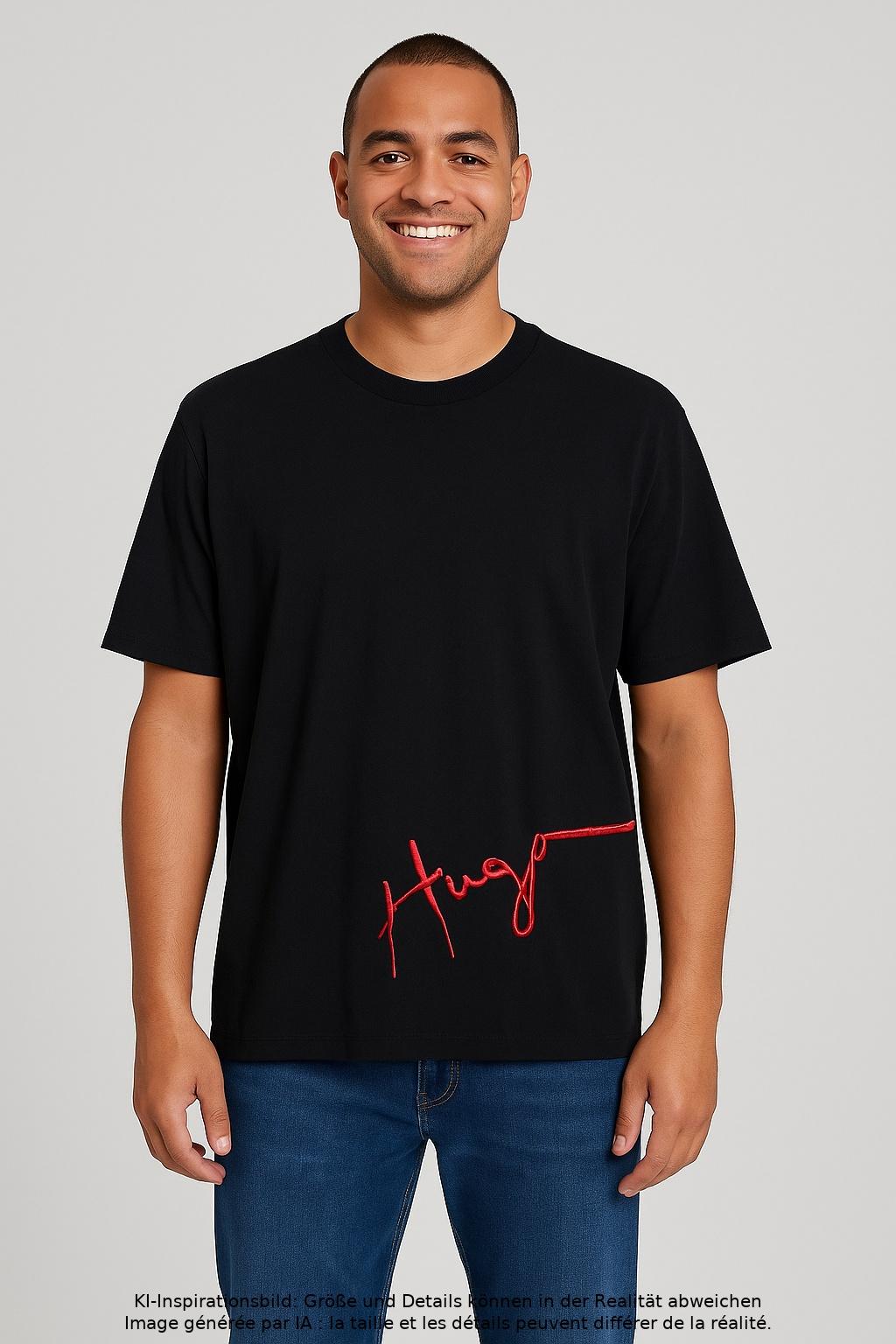 

Hugo by Hugo Boss Herren T-Shirt, schwarz, Gr. 54