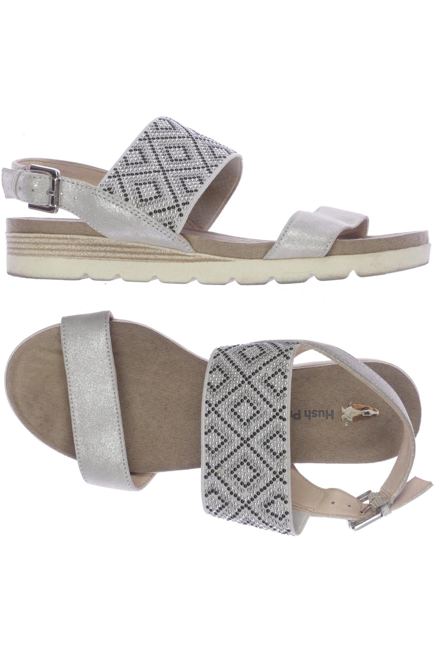 

Hush Puppies Damen Sandale, silber, Gr. 3.5