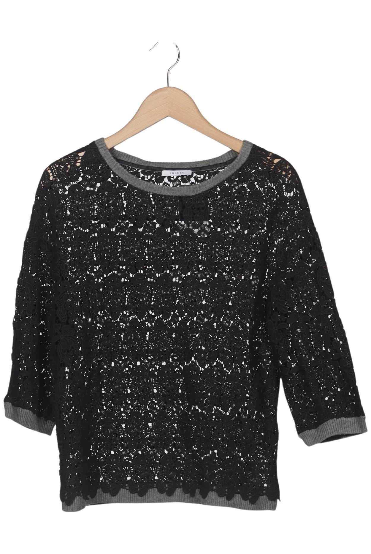 

i Blues Damen Pullover, schwarz, Gr. 38