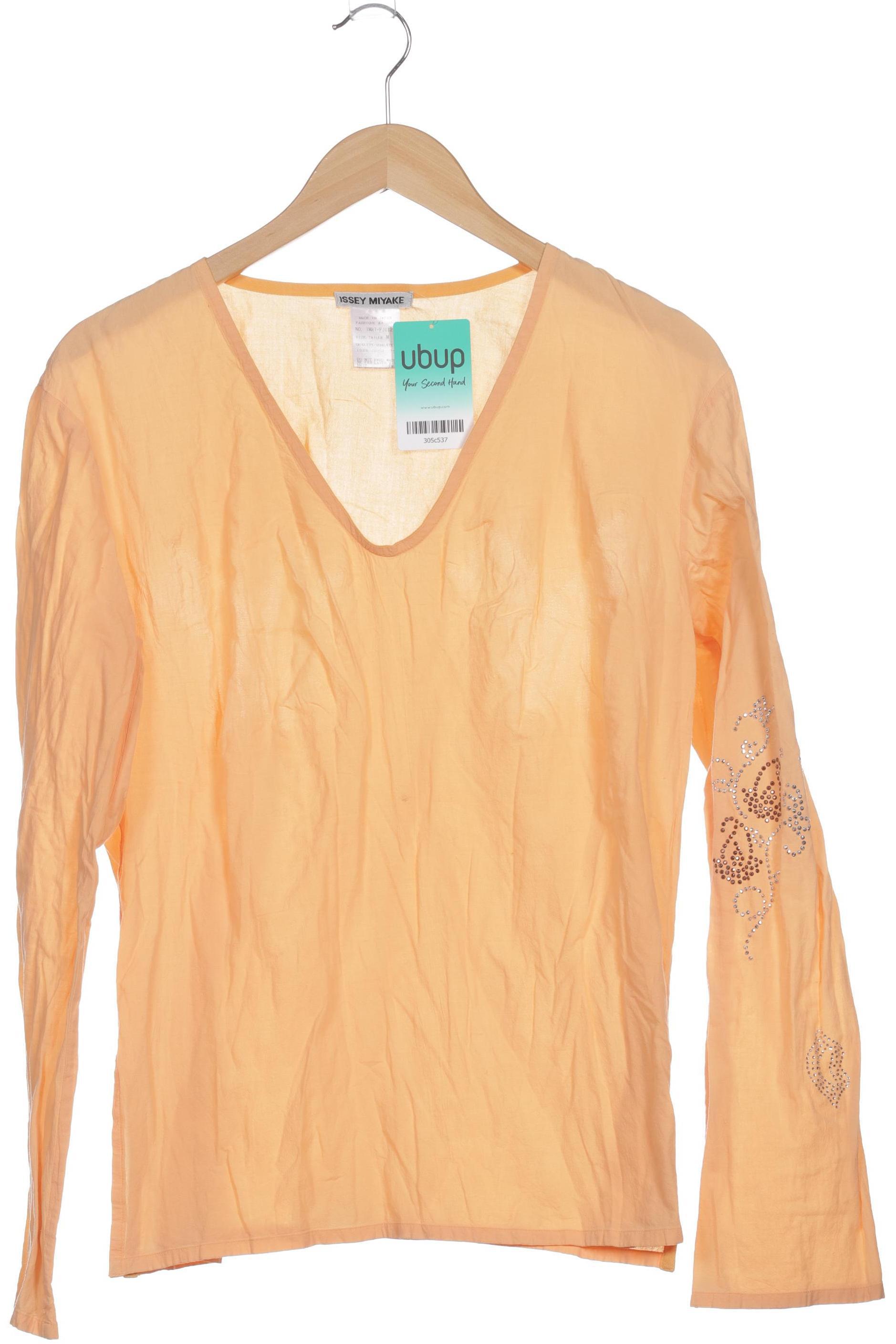 

Issey Miyake Damen Langarmshirt, orange, Gr.