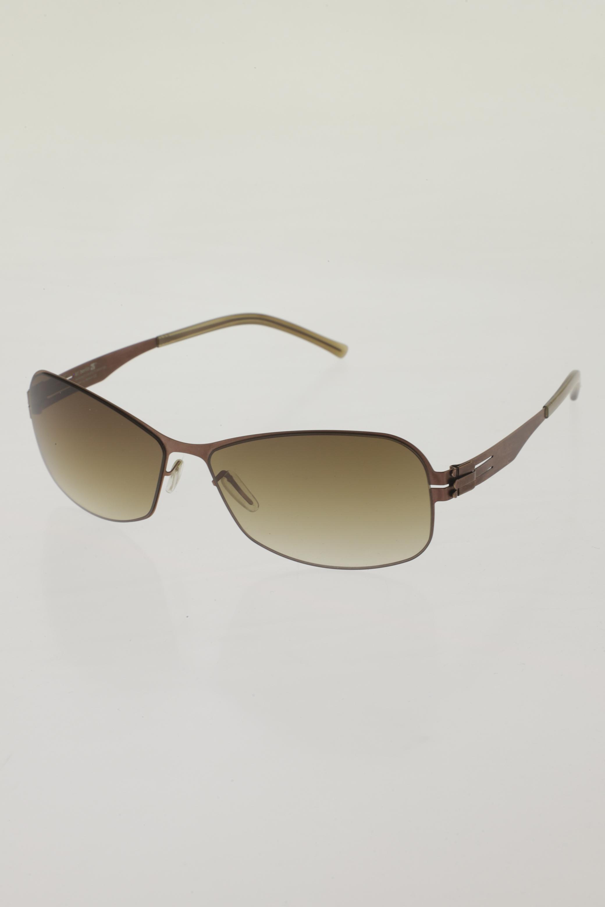 

ic! berlin Damen Sonnenbrille, braun, Gr.