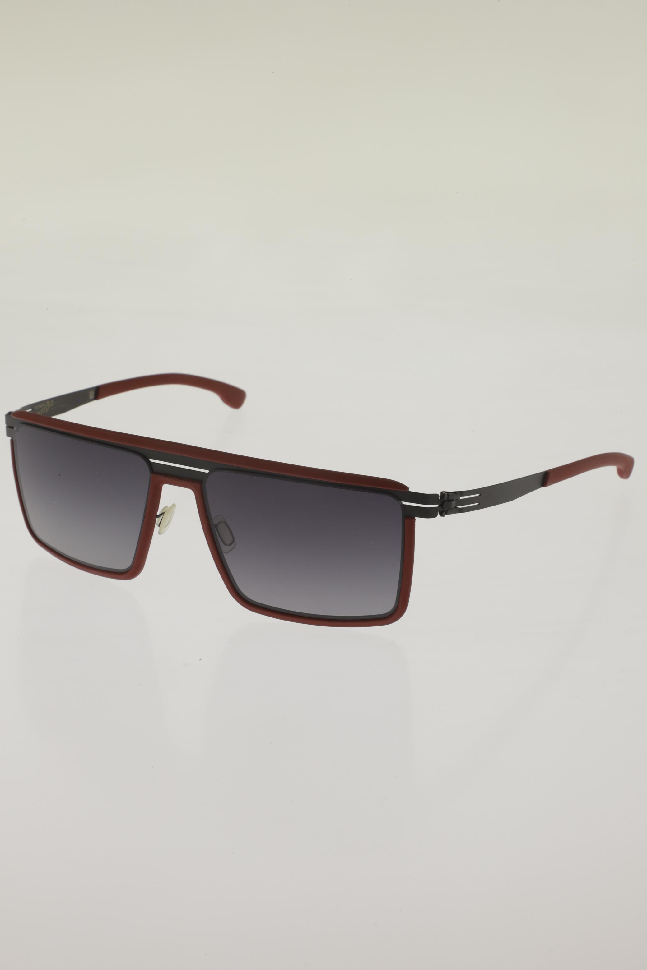 

ic! berlin Herren Sonnenbrille, rot, Gr.