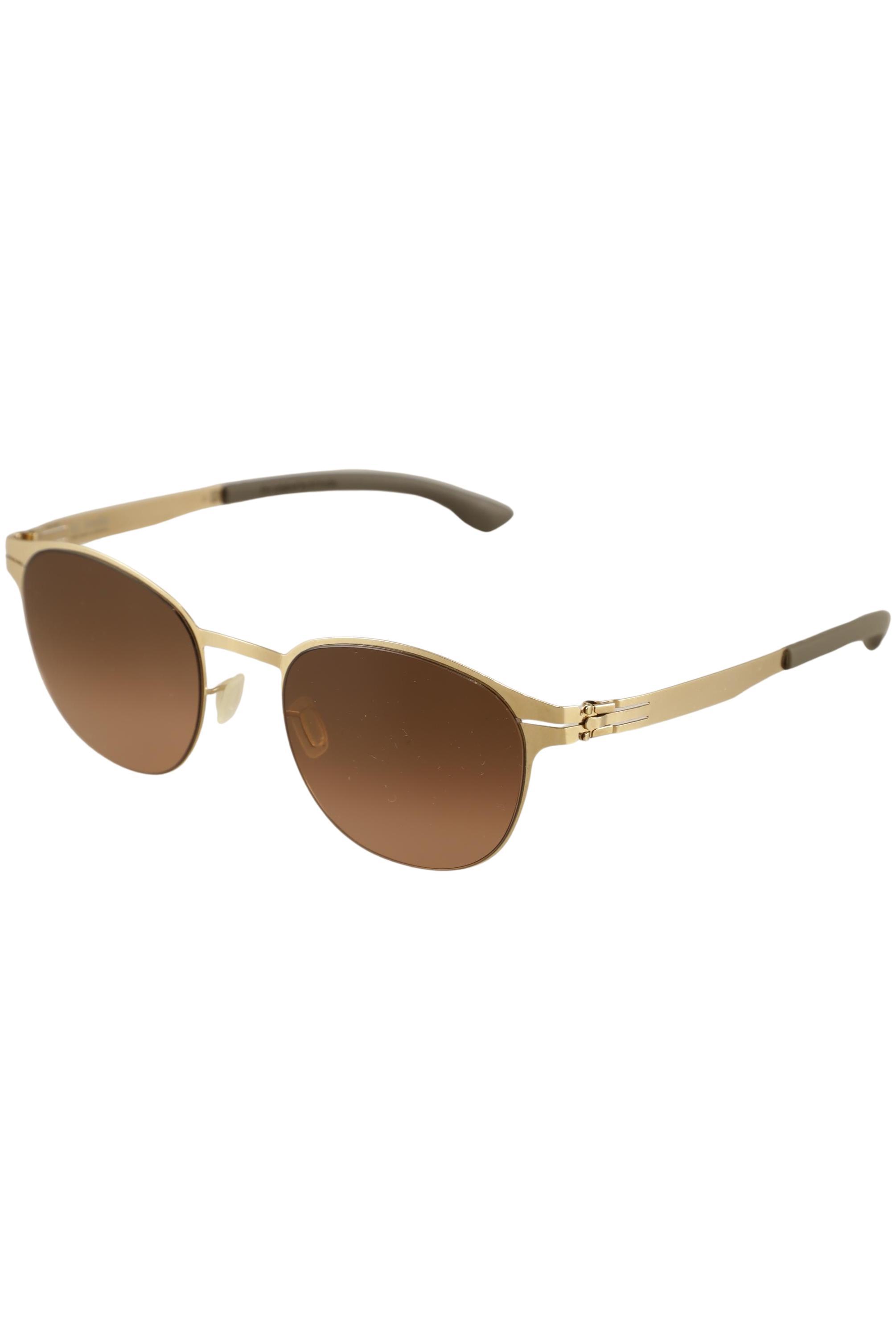 

ic! berlin Herren Sonnenbrille, gold, Gr.
