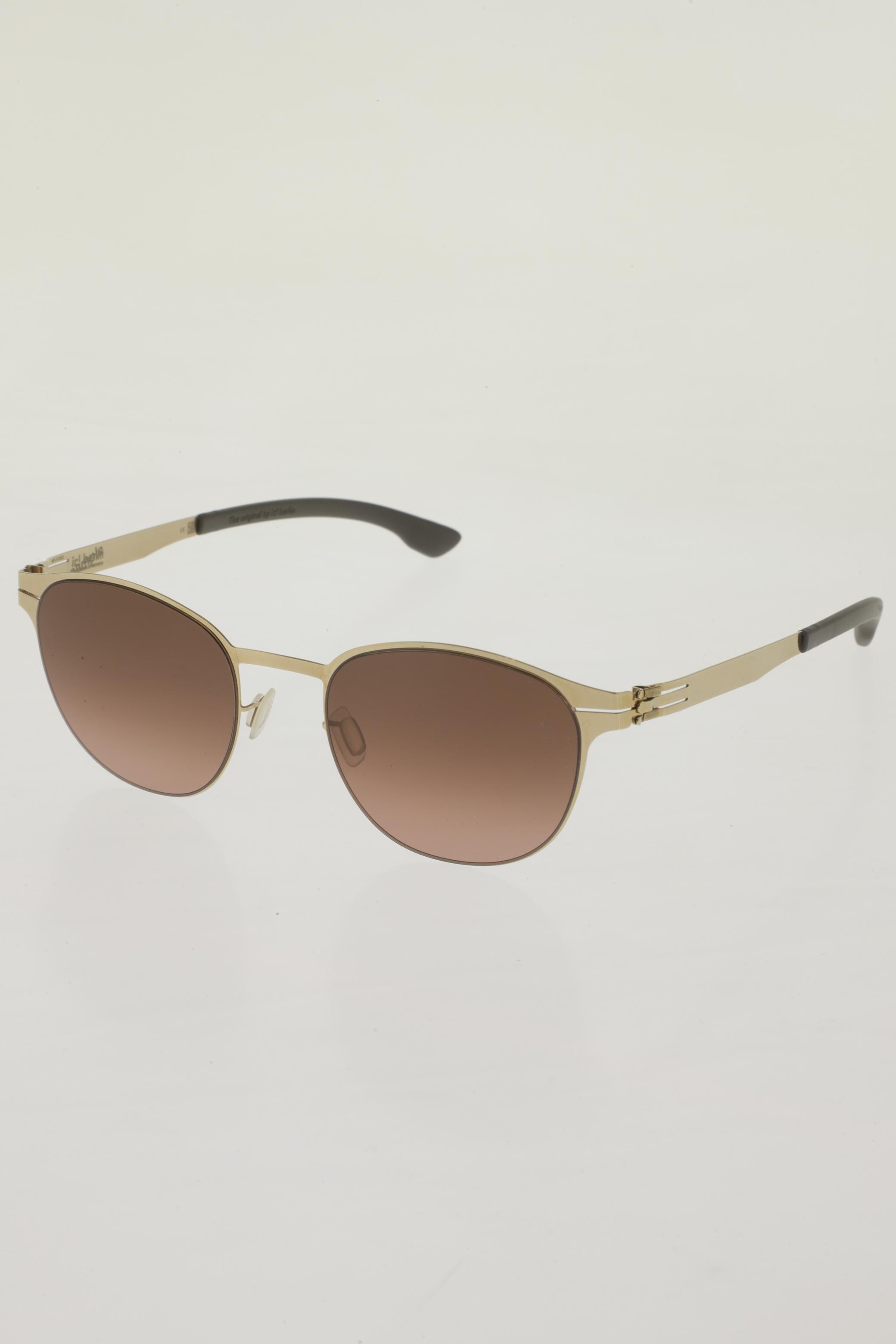 

ic! berlin Herren Sonnenbrille, gold, Gr.