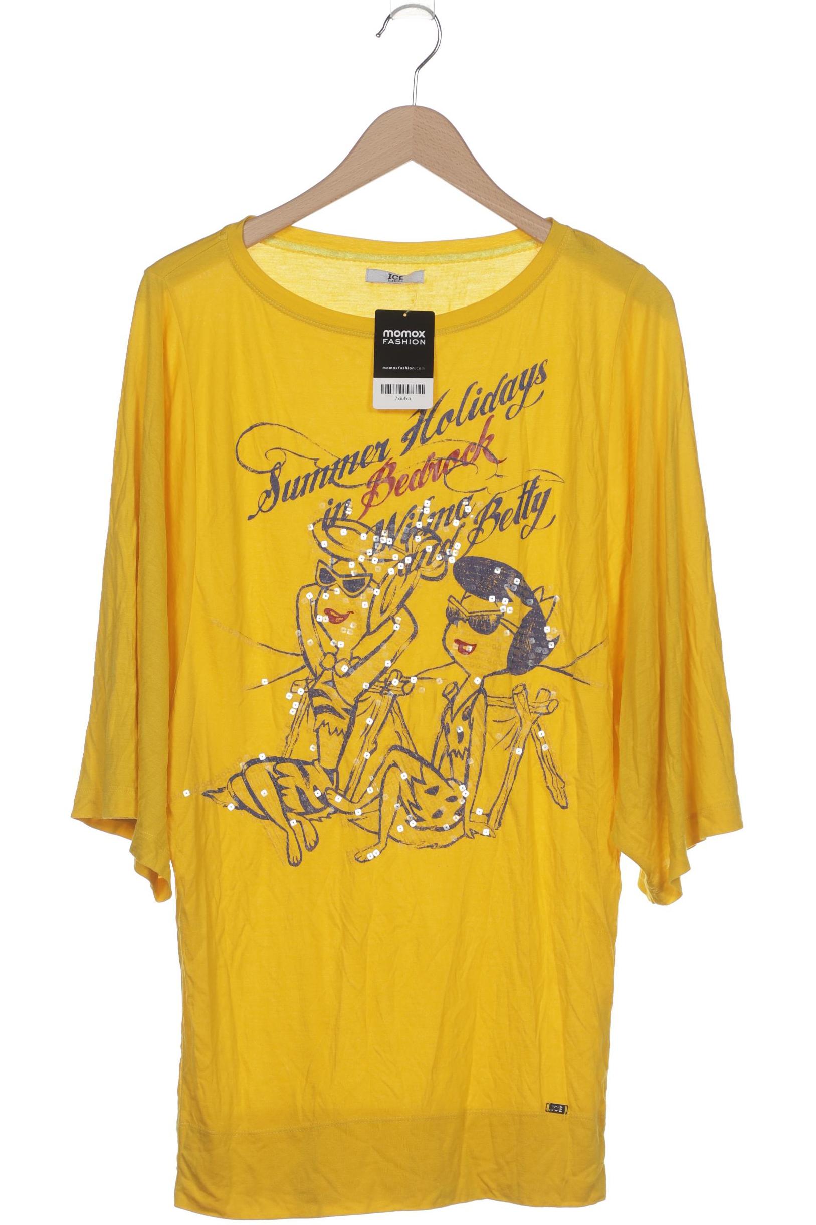 

Ice Iceberg Damen T-Shirt, gelb, Gr. 42