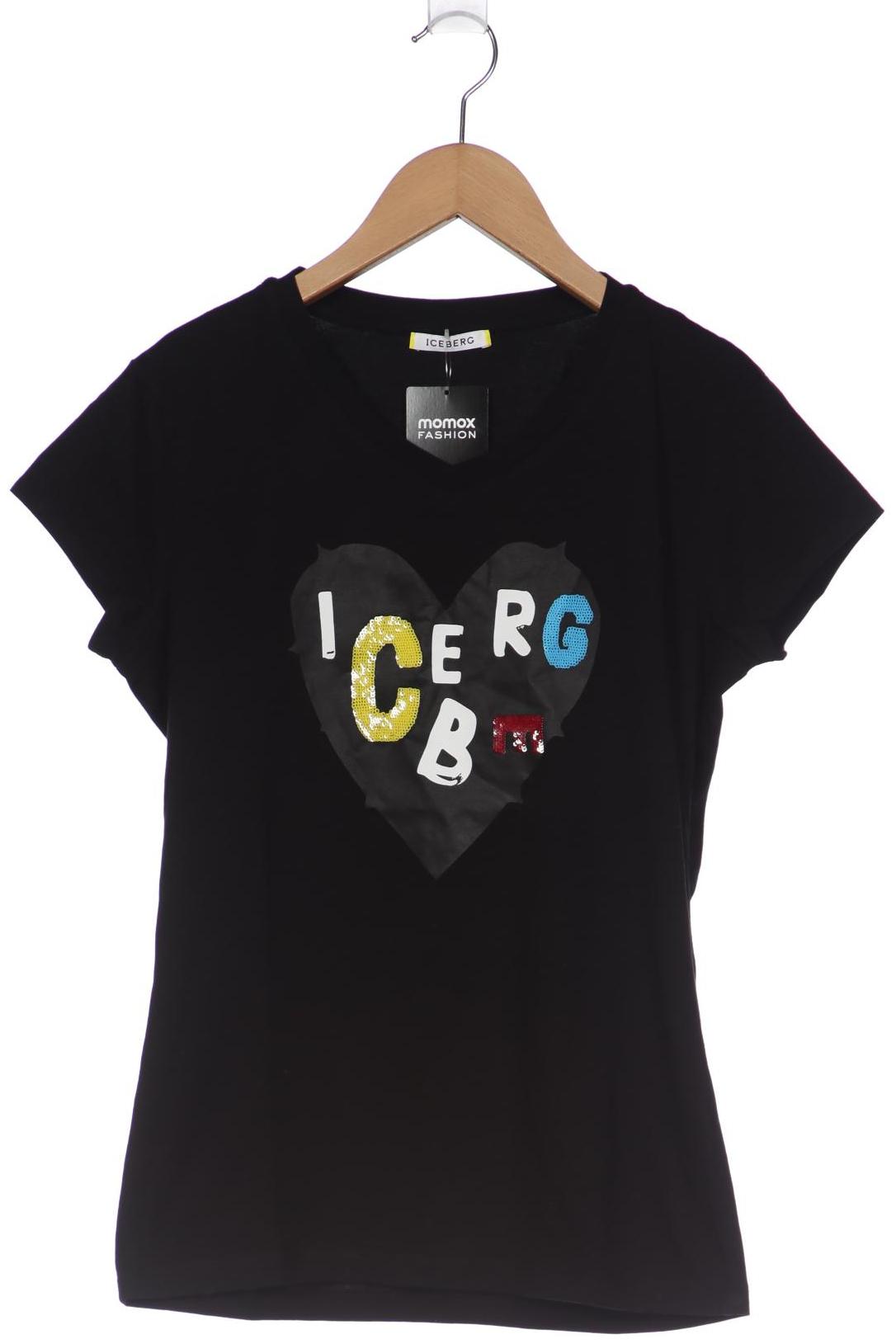 

Iceberg Damen T-Shirt, schwarz