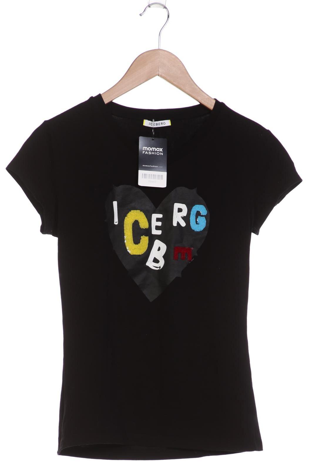 

Iceberg Damen T-Shirt, schwarz, Gr. 42