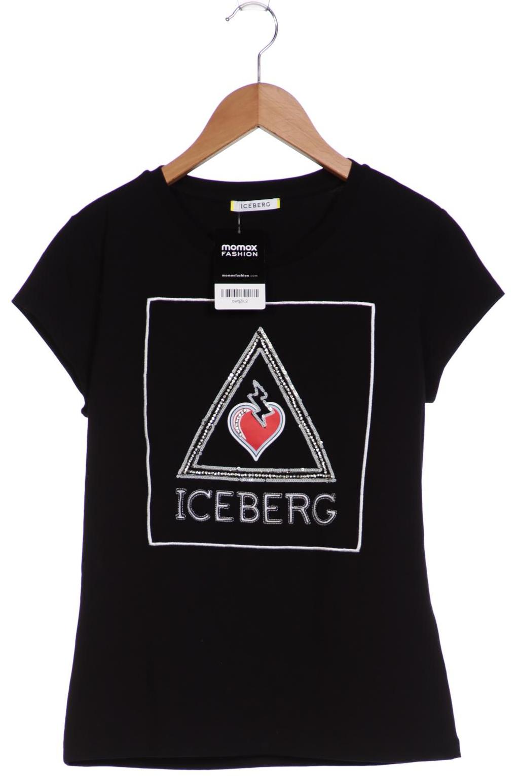 

Iceberg Damen T-Shirt, schwarz