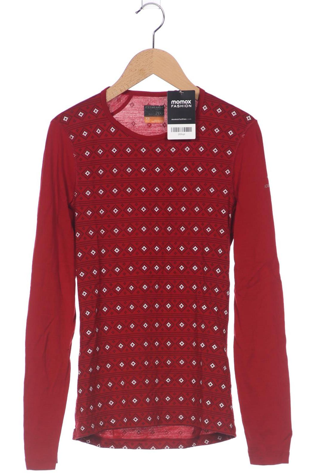 

Icebreaker Damen Langarmshirt, rot, Gr. 34