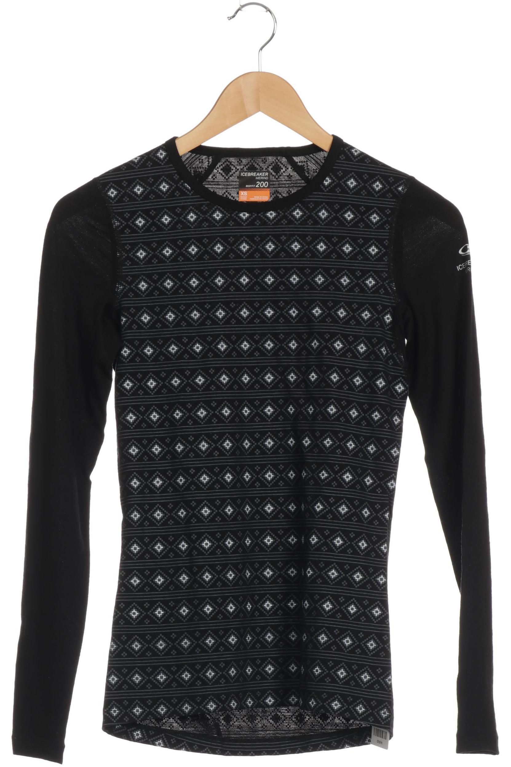 

Icebreaker Damen Langarmshirt, schwarz, Gr.