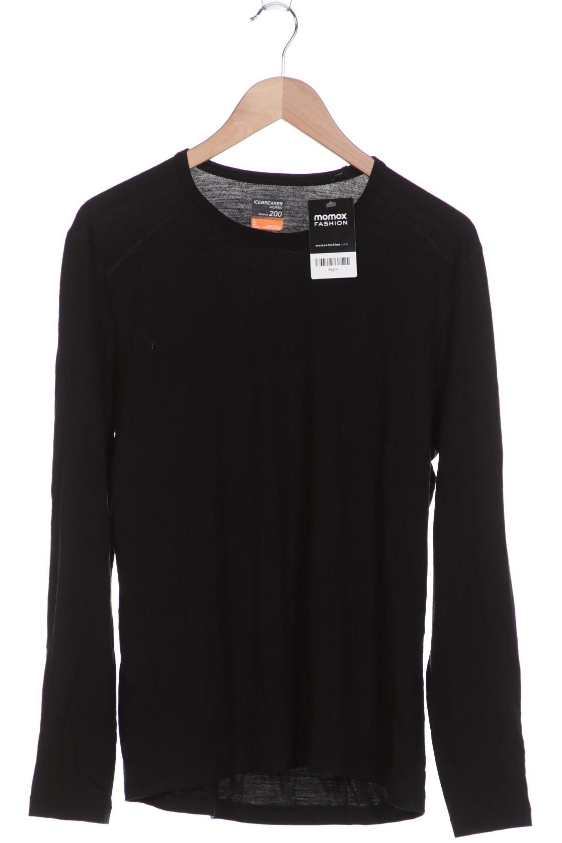 

Icebreaker Herren Langarmshirt, schwarz