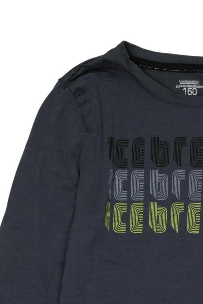 Thumbnail - Icebreaker Mädchen Langarmshirt, grau, Gr. 152