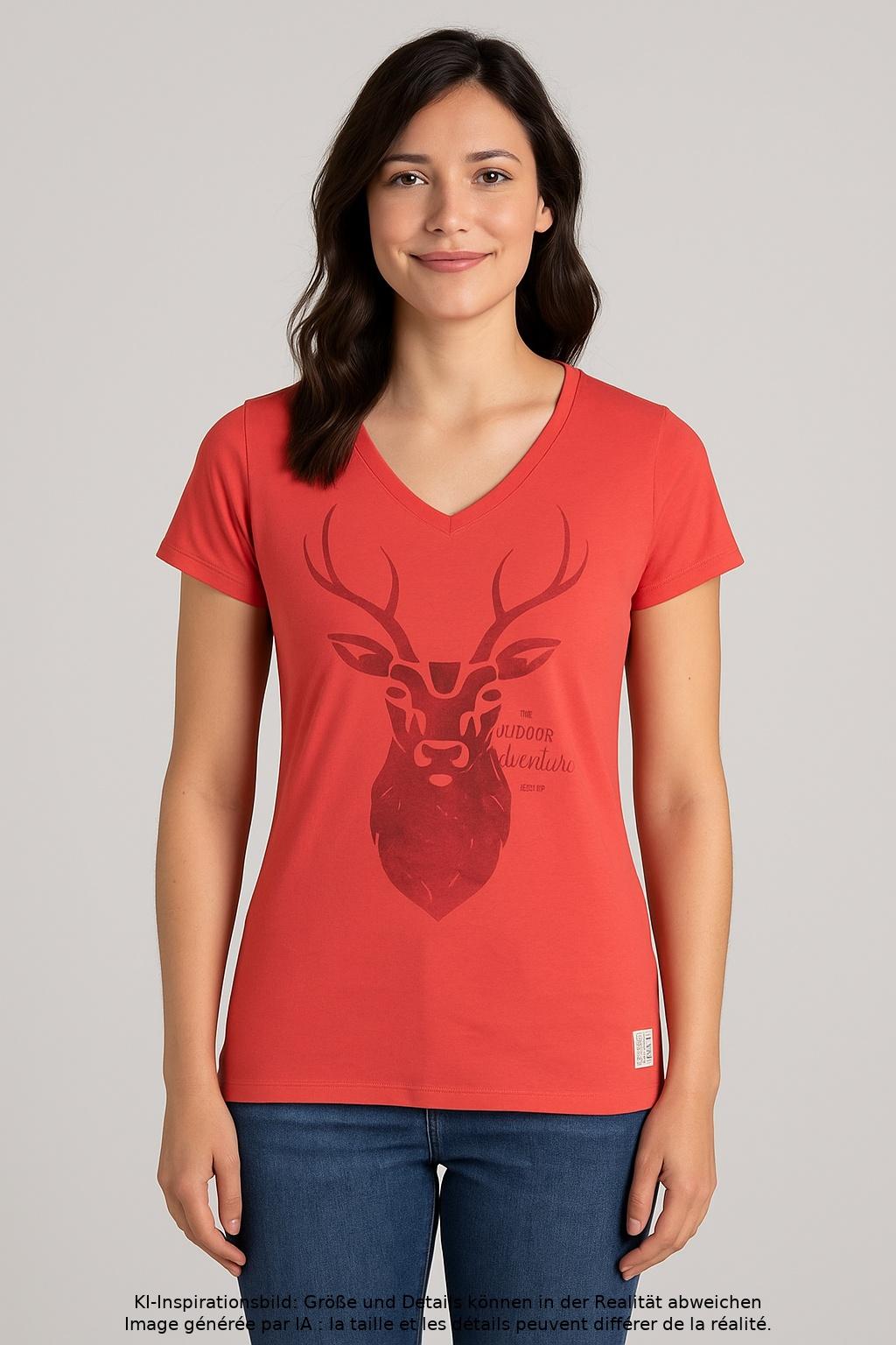 

Icepeak Damen T-Shirt, rot, Gr. 38