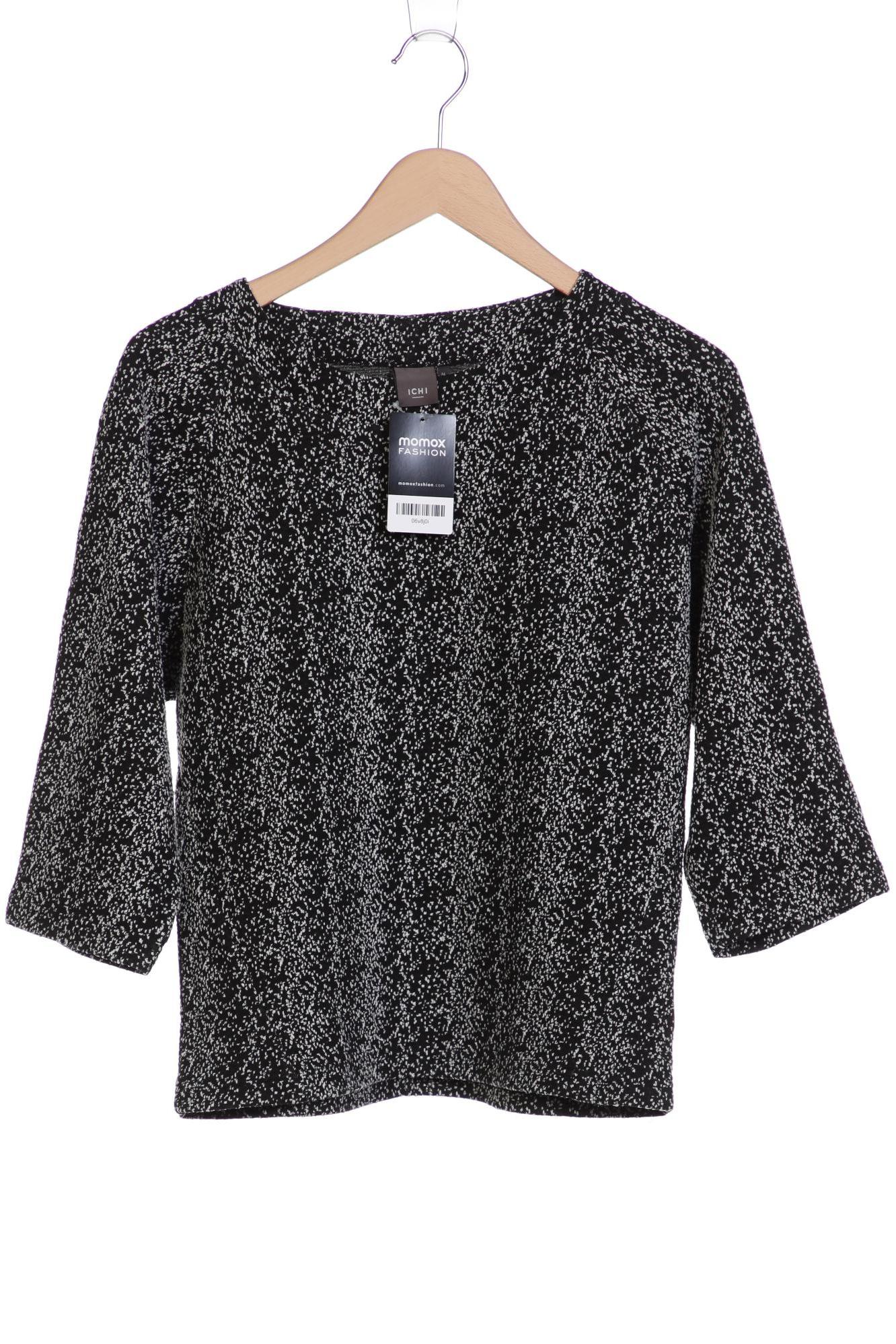 

ICHI Damen Langarmshirt, schwarz