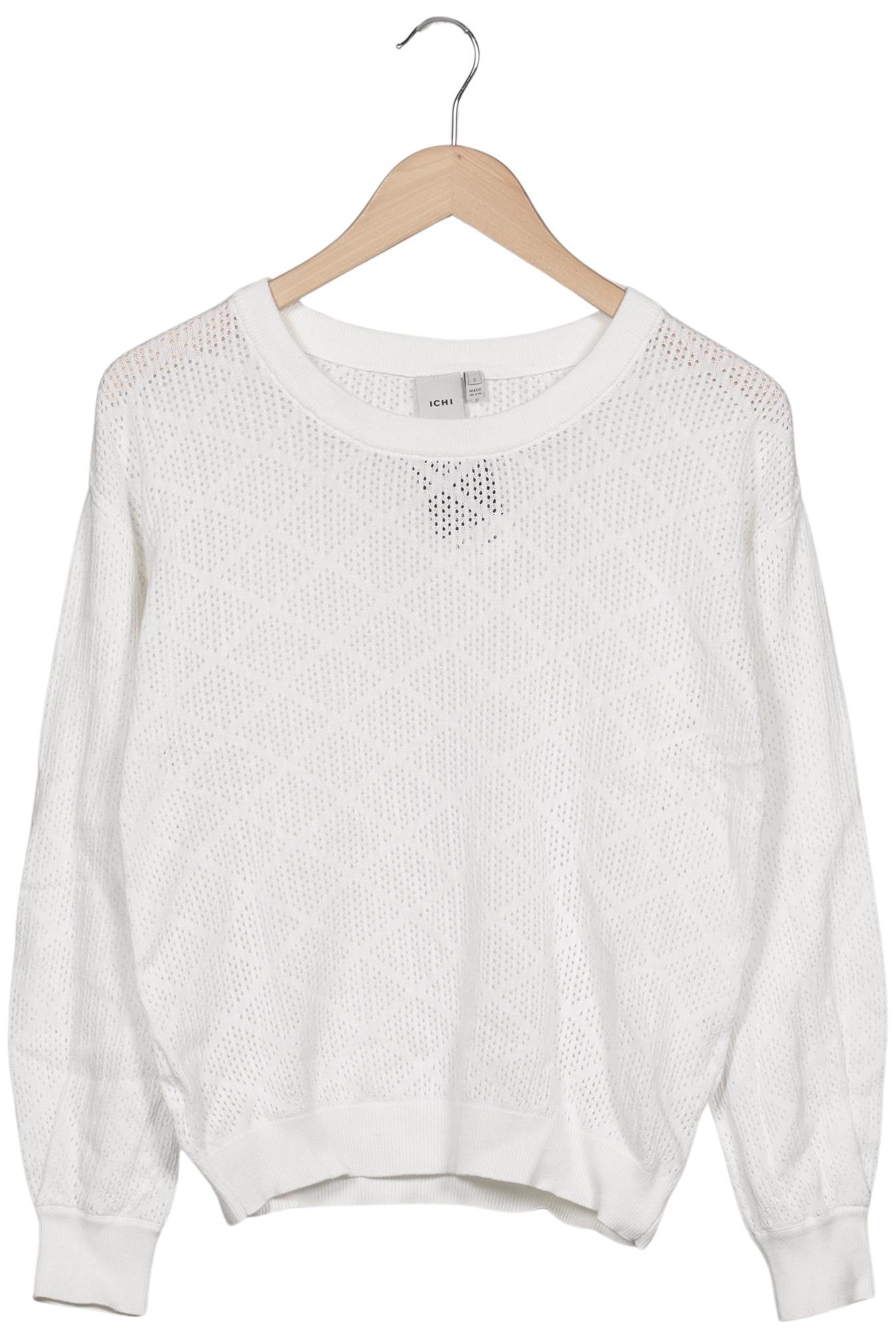 

Ichi Damen Pullover, weiß, Gr. 36
