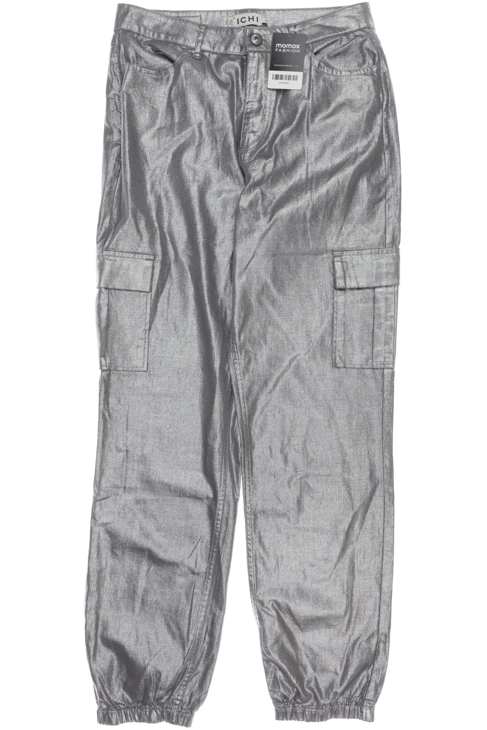 

Ichi Damen Stoffhose, silber, Gr. 28
