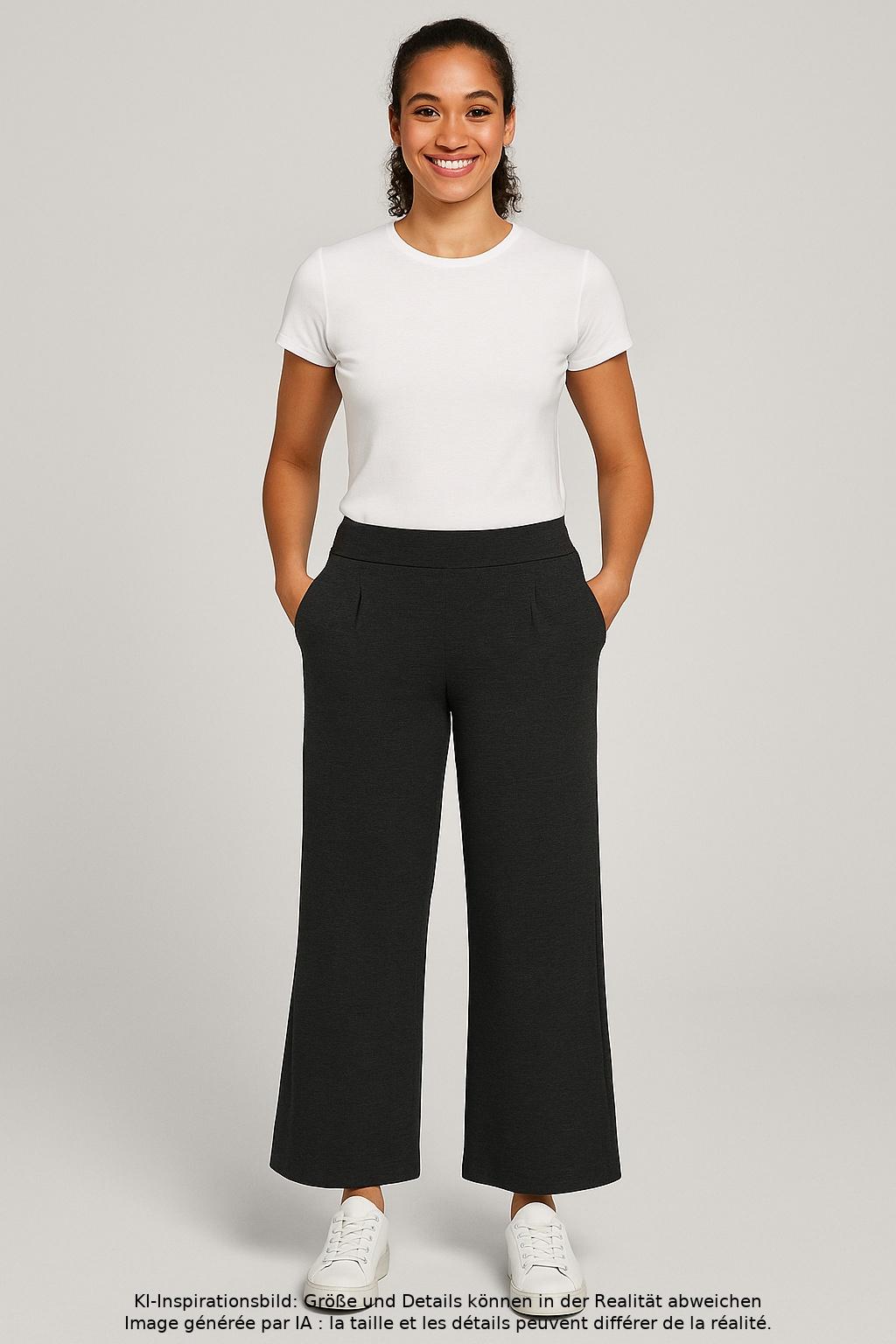 

Ichi Damen Stoffhose, grau, Gr. 0