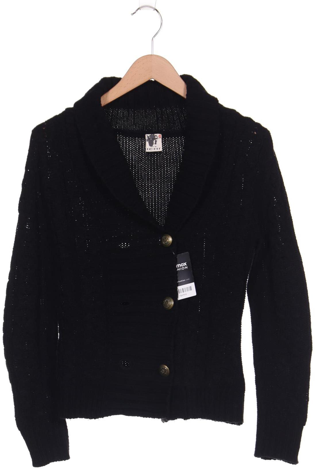 

ICHI Damen Strickjacke, schwarz