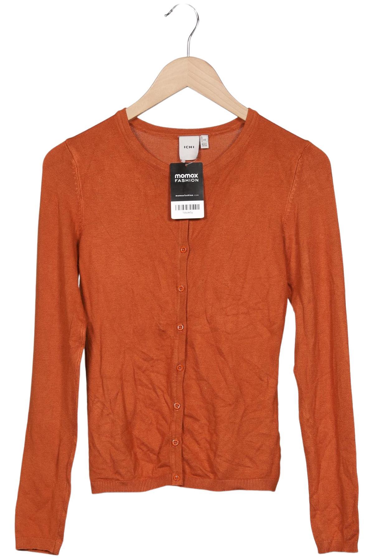 

Ichi Damen Strickjacke, orange, Gr. 34