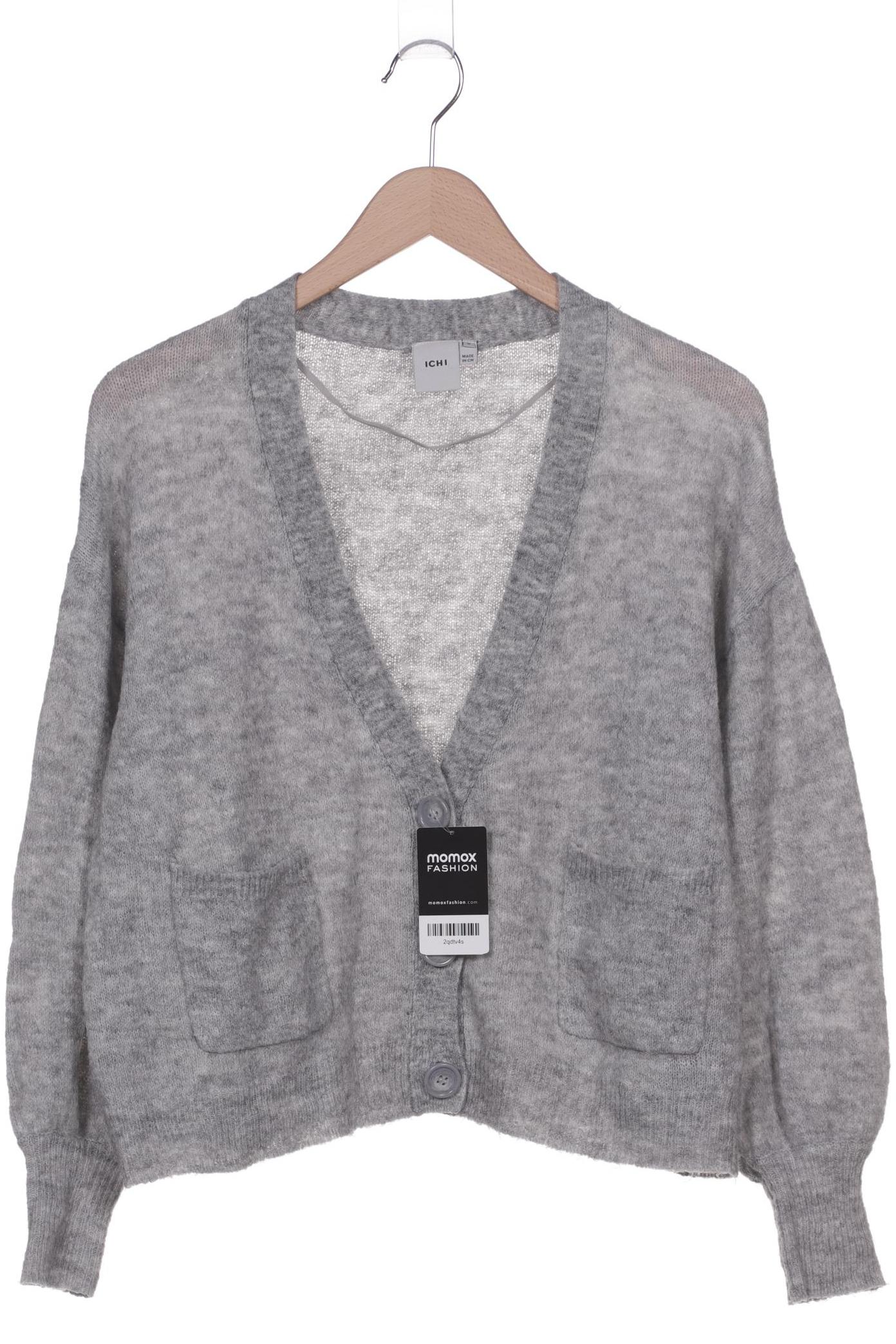 

Ichi Damen Strickjacke, grau, Gr. 38