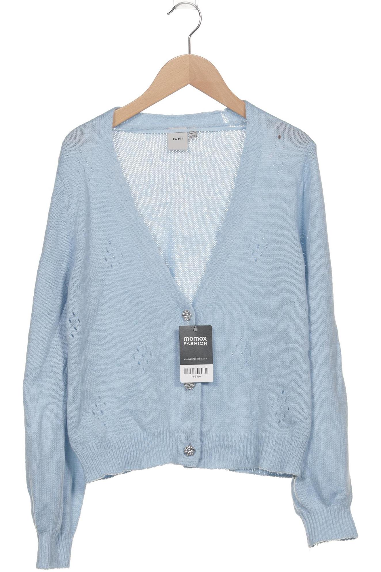 

Ichi Damen Strickjacke, blau, Gr. 34