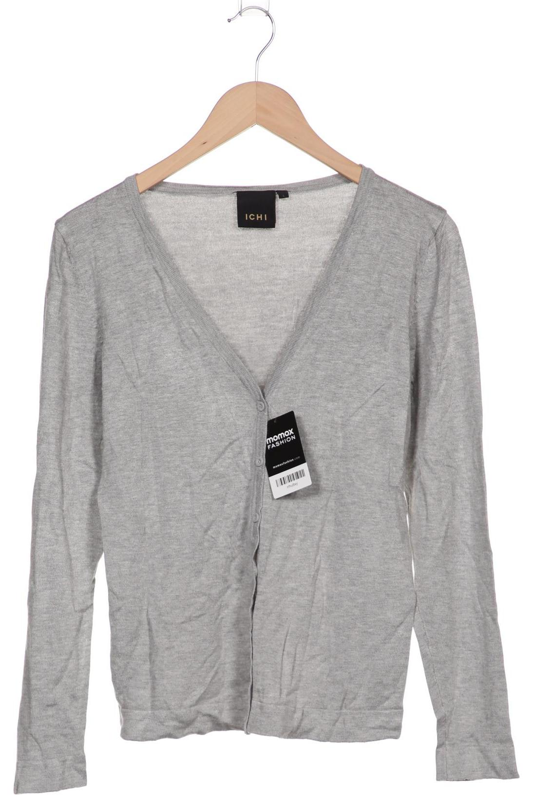 

ICHI Damen Strickjacke, grau