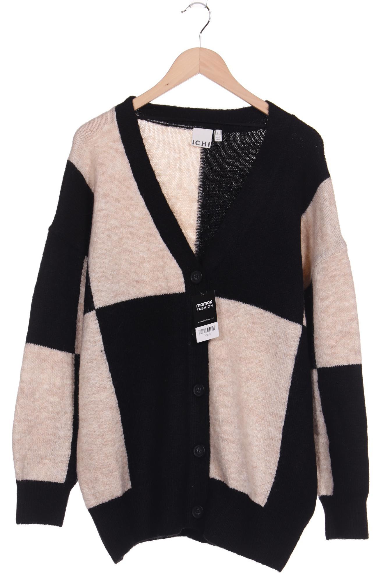

ICHI Damen Strickjacke, schwarz