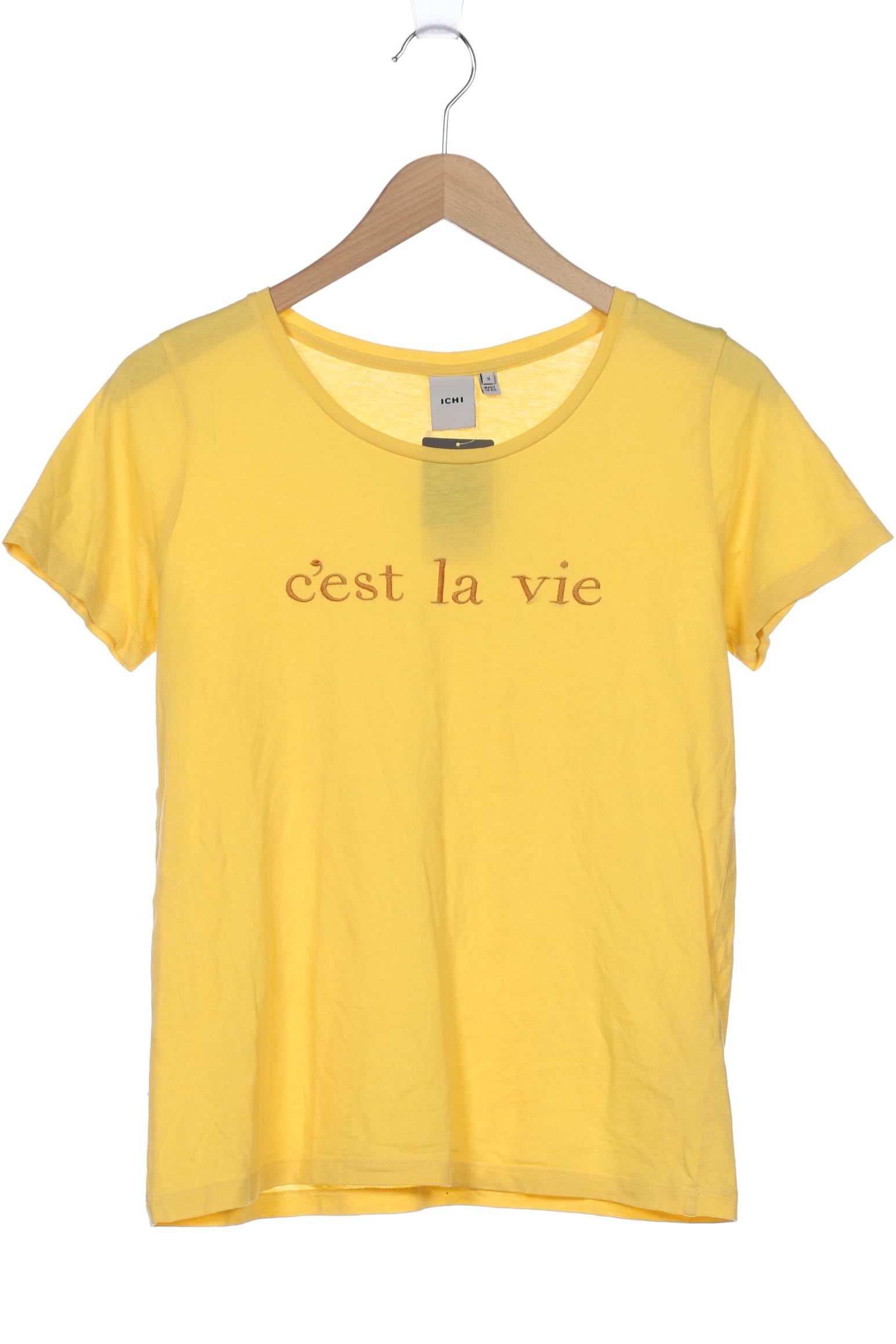 

ICHI Damen T-Shirt, gelb