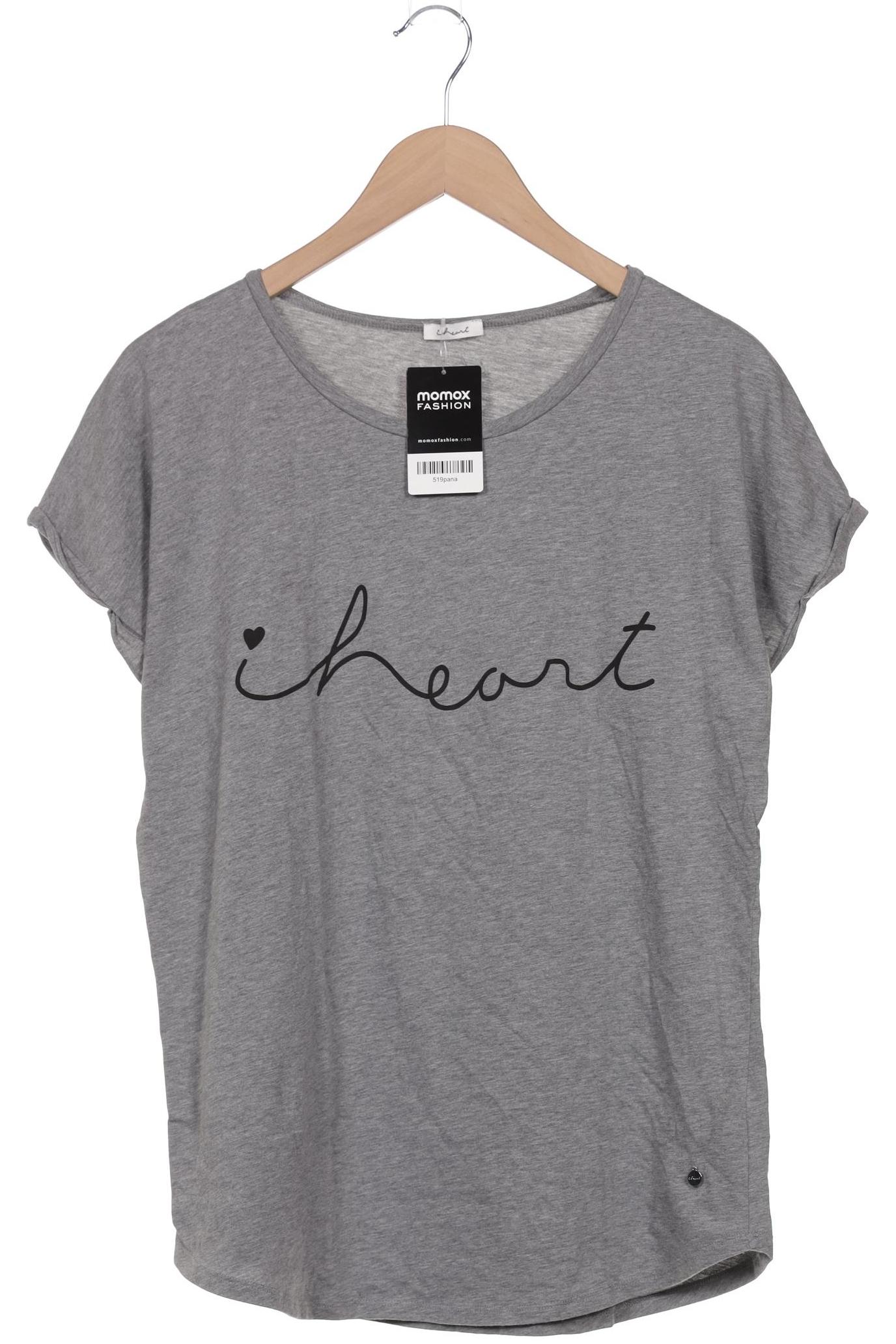 

iheart Damen T-Shirt, grau, Gr. 38