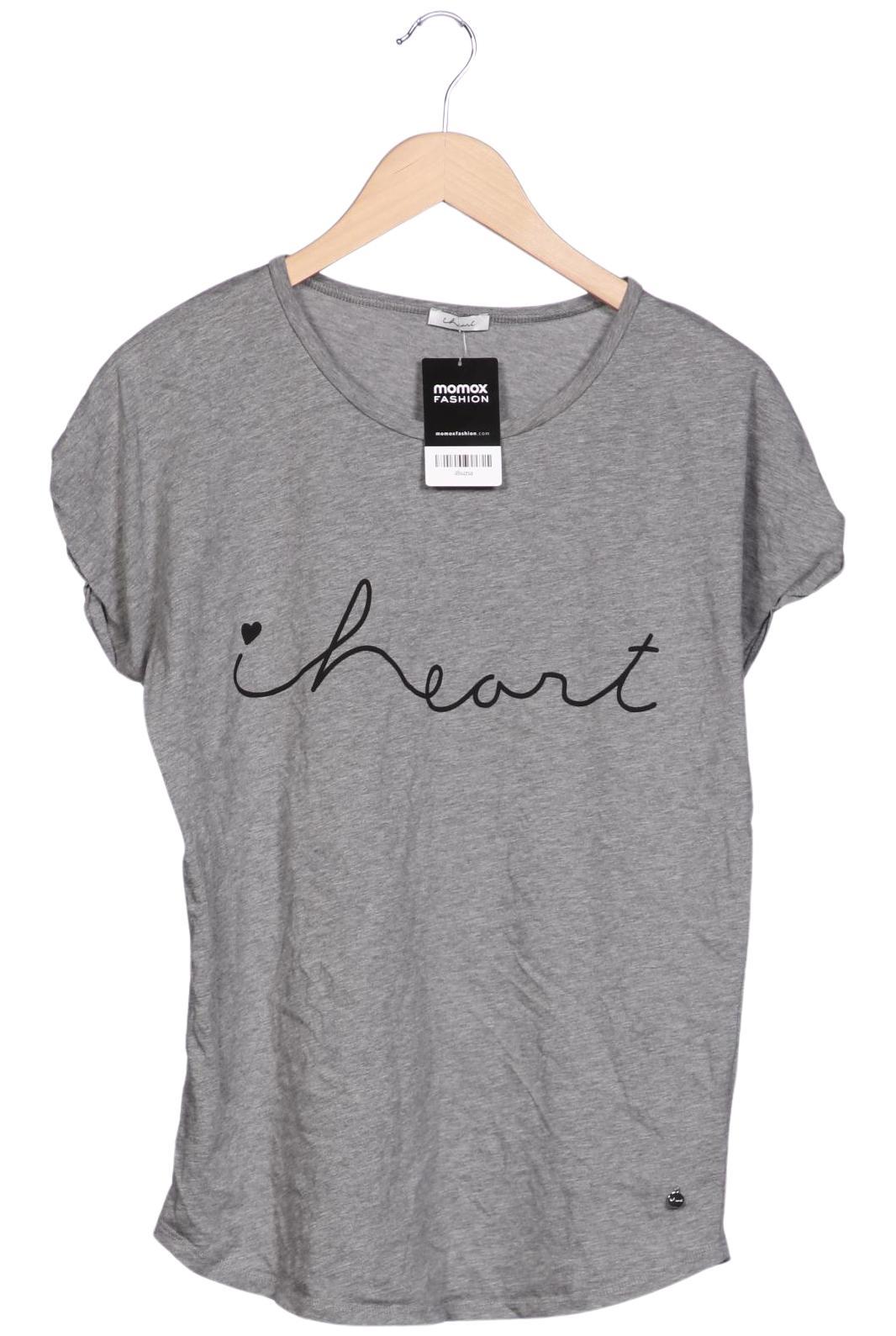 

iheart Damen T-Shirt, grau, Gr. 34