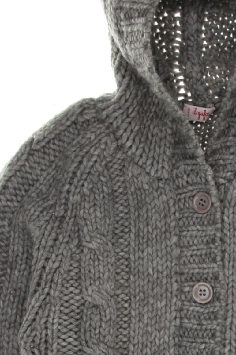 Thumbnail - Il gufo Mädchen Strickjacke, grau, Gr. 164