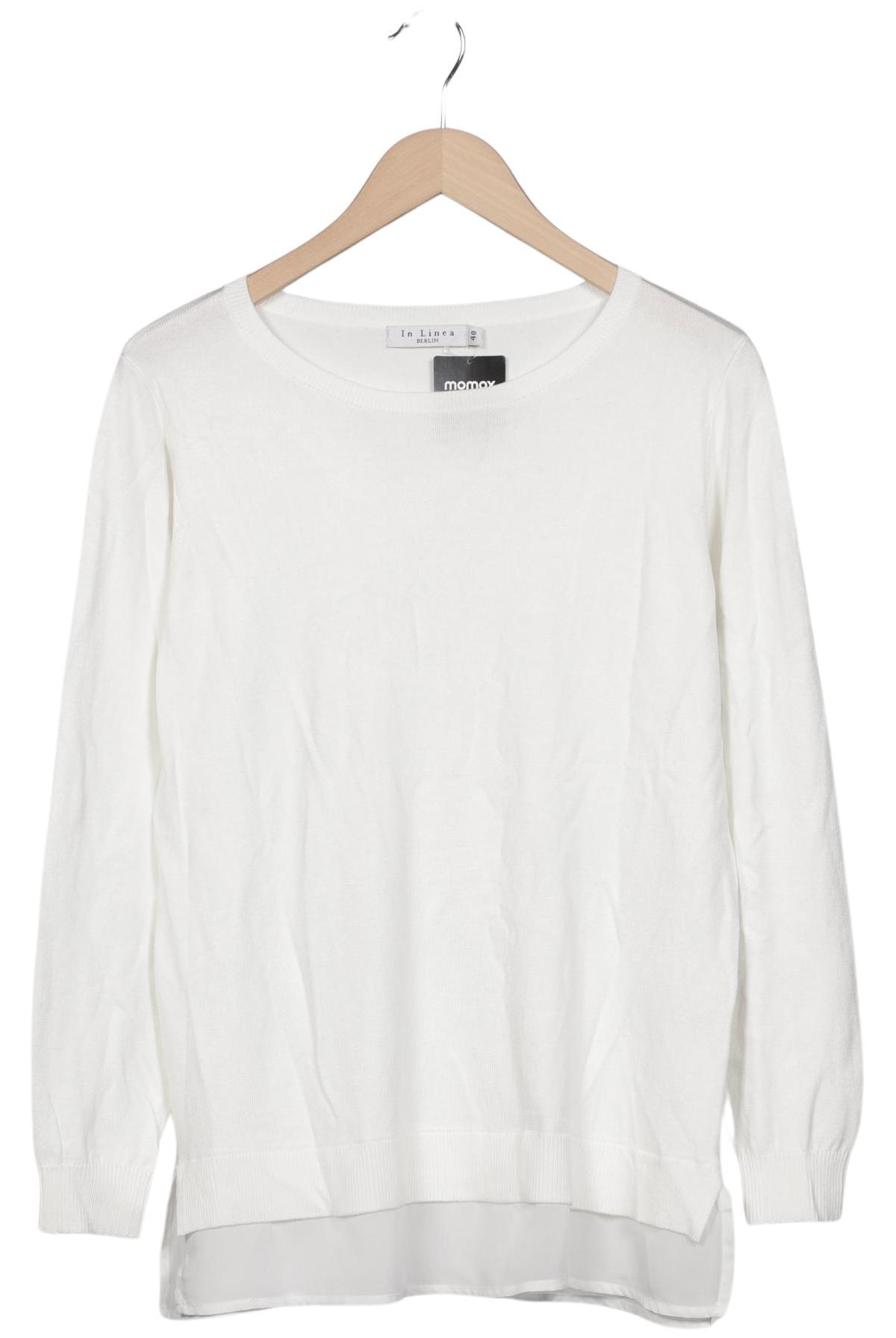 

In Linea Damen Pullover, weiß, Gr. 40