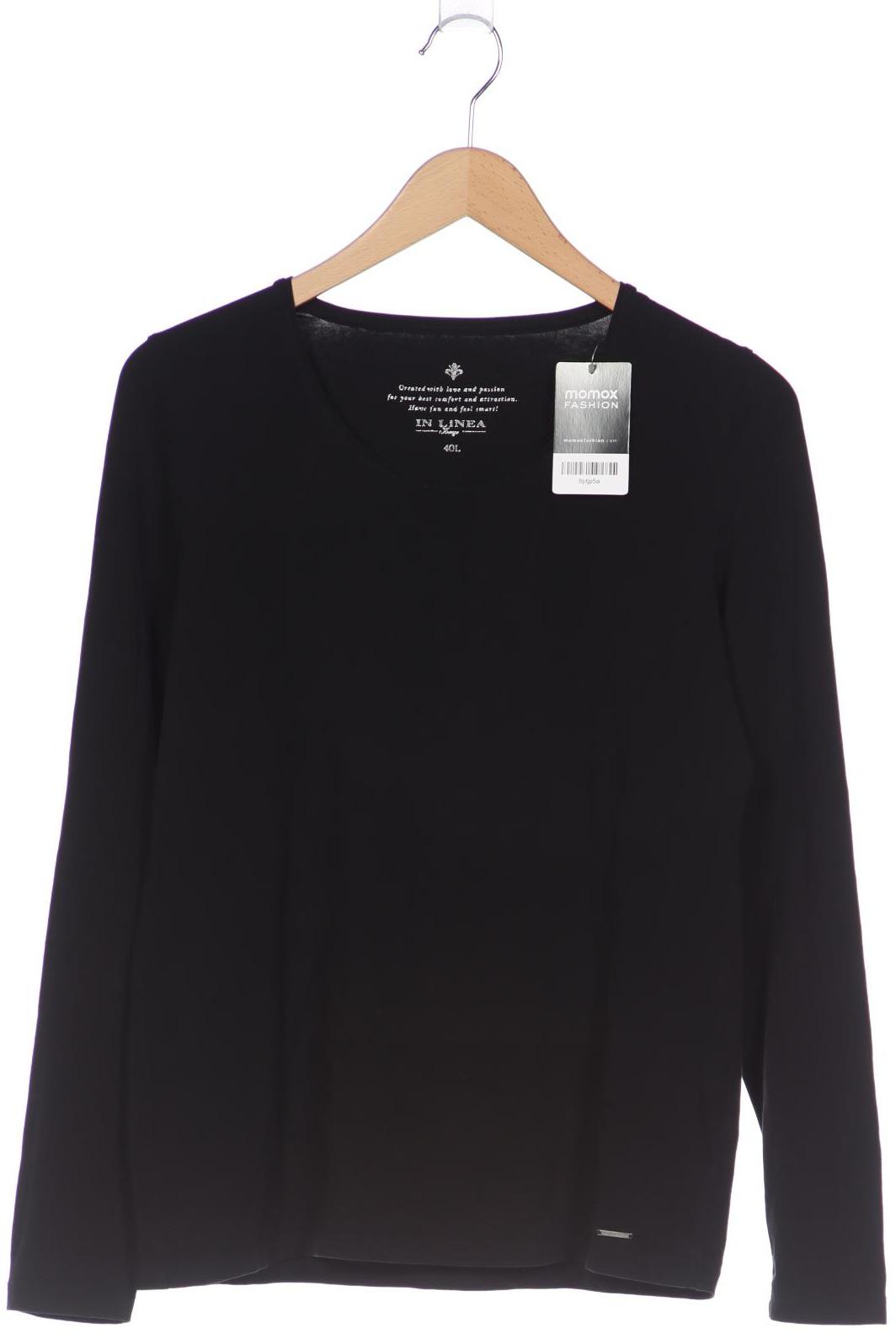 

In Linea Damen Langarmshirt, schwarz