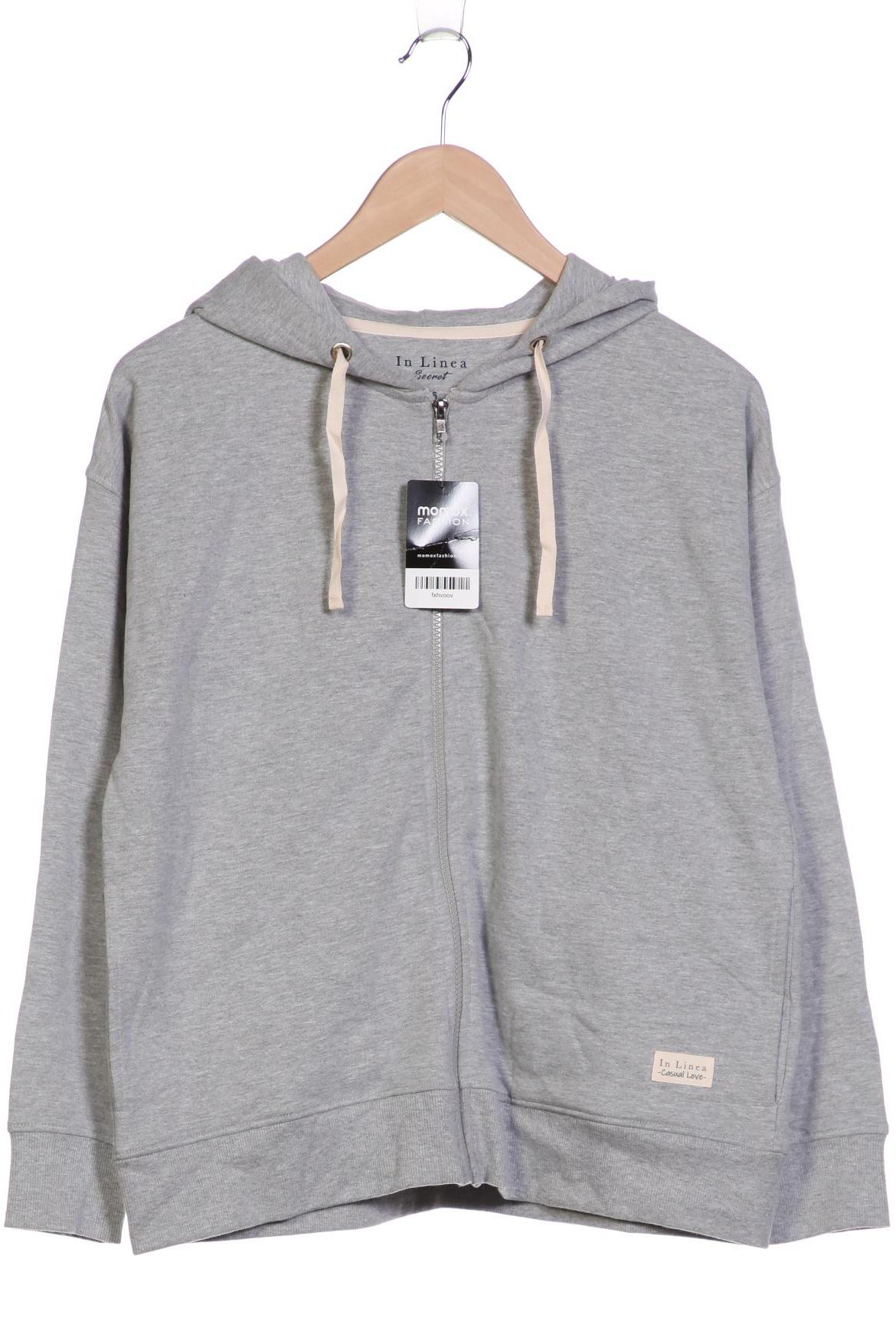 

In Linea Damen Kapuzenpullover, grau, Gr. 36