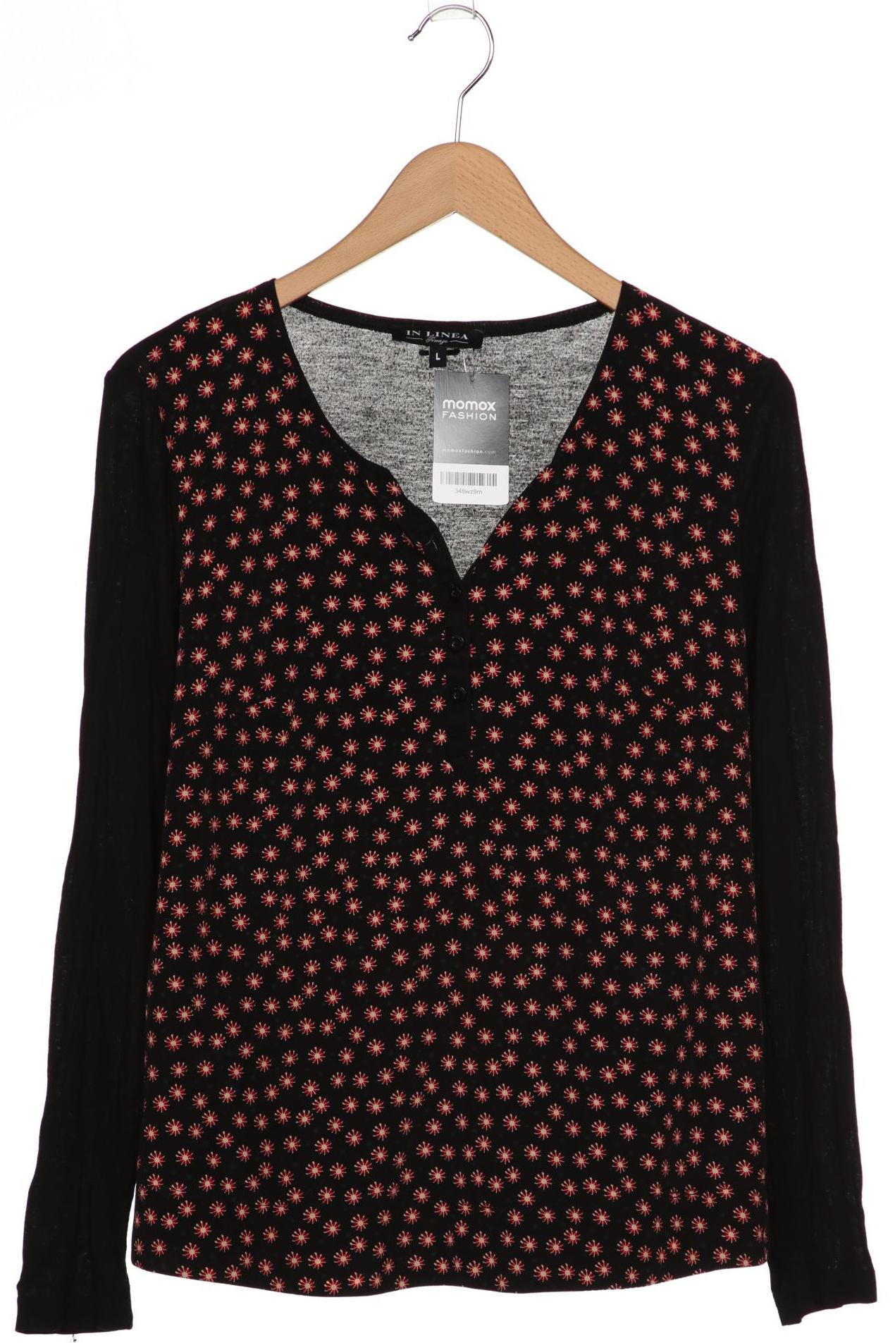 

In Linea Damen Langarmshirt, schwarz