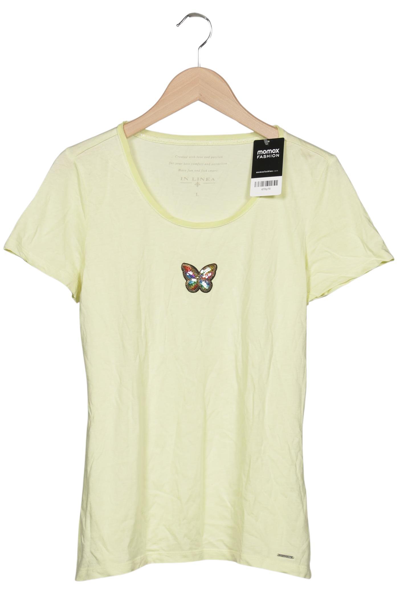

In Linea Damen T-Shirt, gelb, Gr. 42