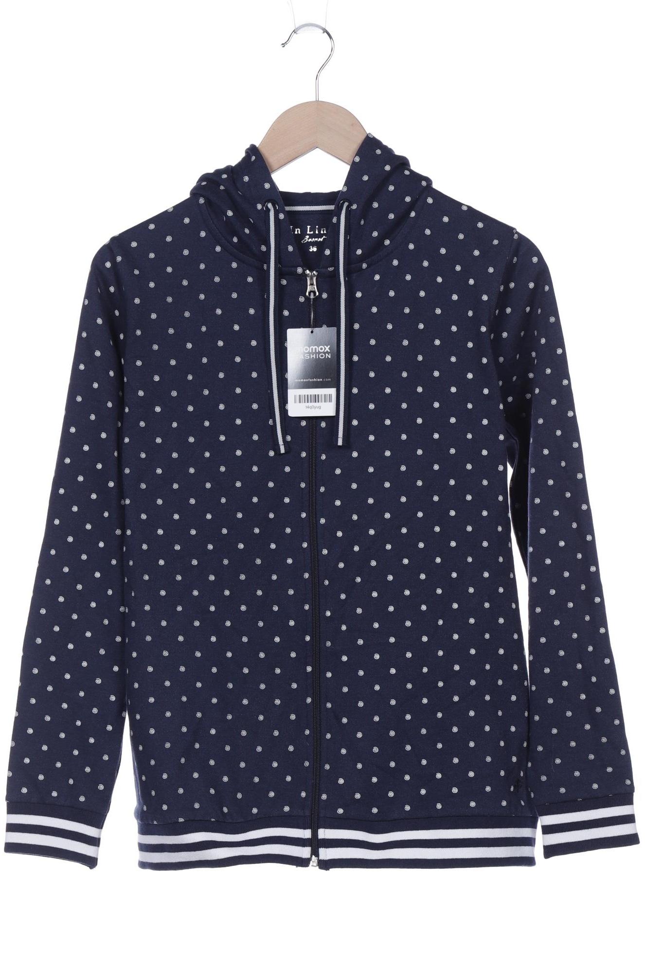 Thumbnail - In Linea Damen Kapuzenpullover, marineblau, Gr. 36