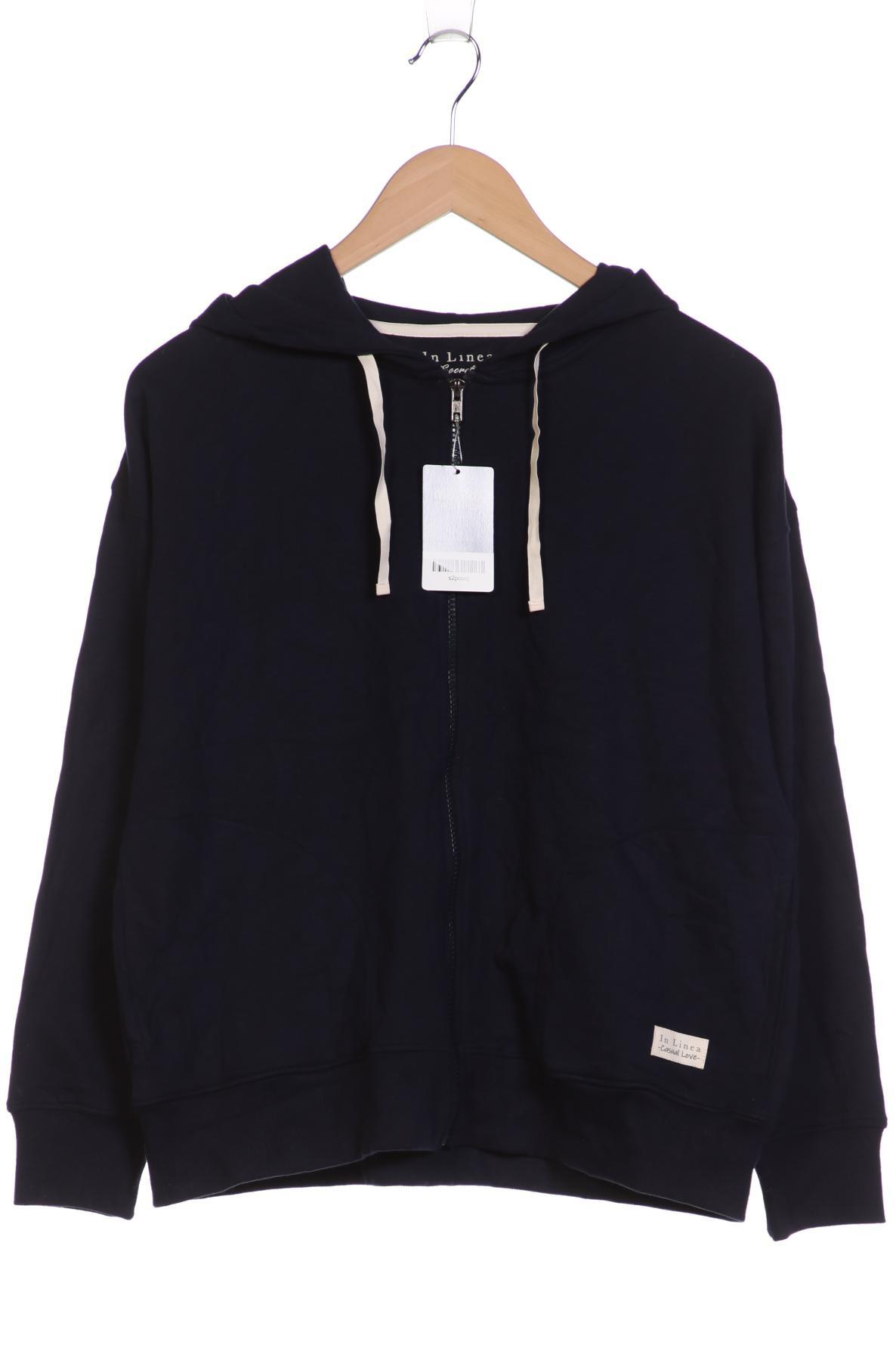 

In Linea Damen Kapuzenpullover, marineblau, Gr. 36