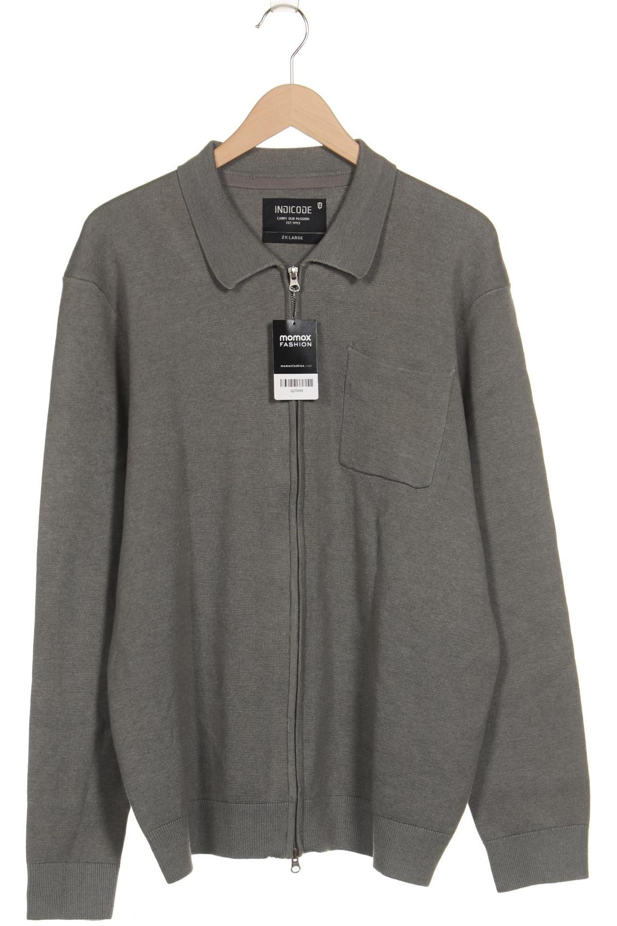 

Indicode Jeans Herren Strickjacke, grau, Gr. 56
