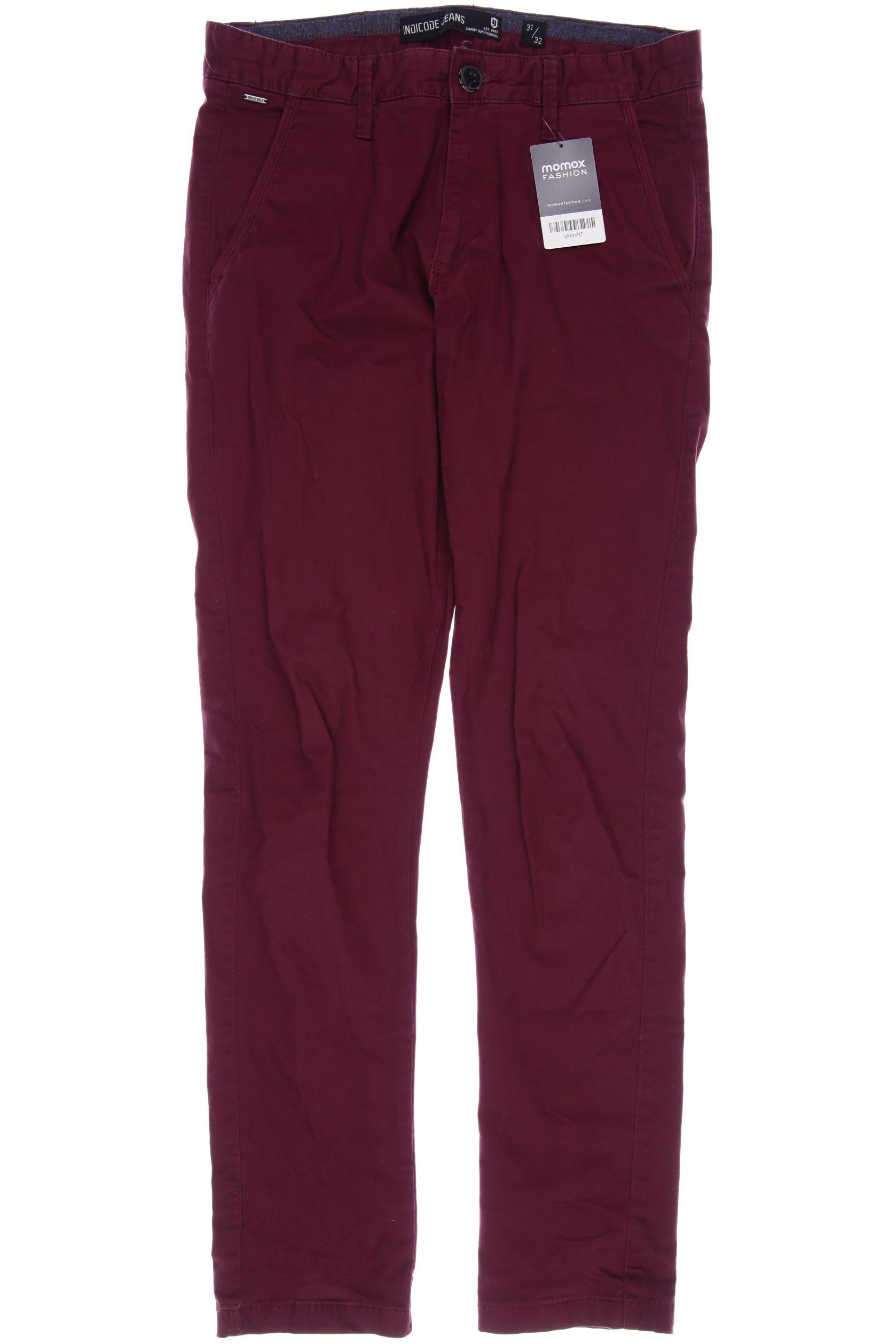 

INDICODE JEANS Herren Stoffhose, bordeaux