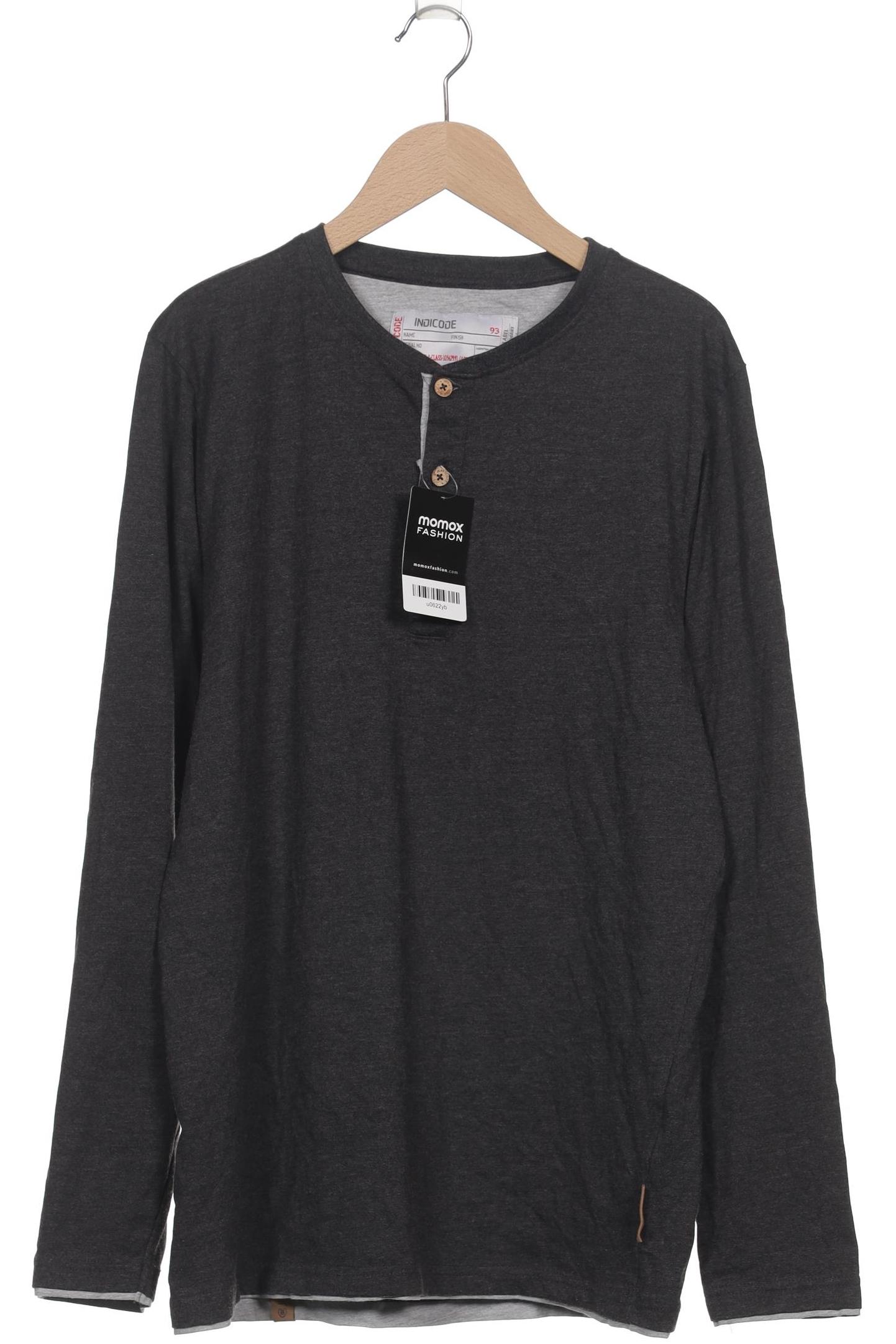 

Indicode Jeans Herren Langarmshirt, grau, Gr. 52