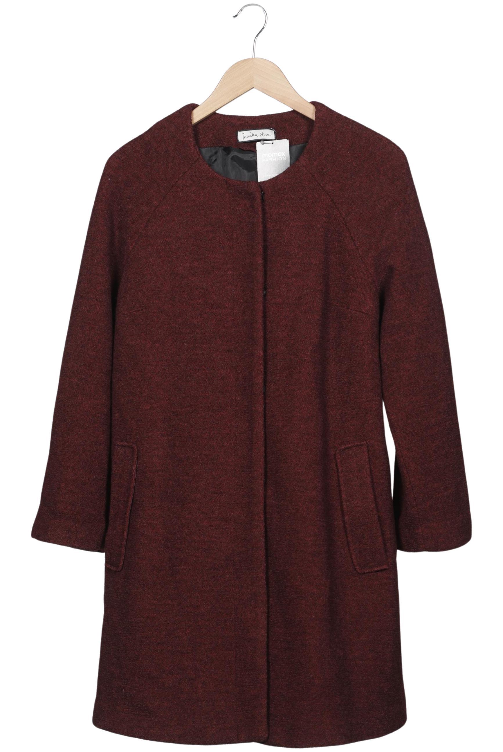 

Innika Choo Damen Mantel, bordeaux, Gr. 36