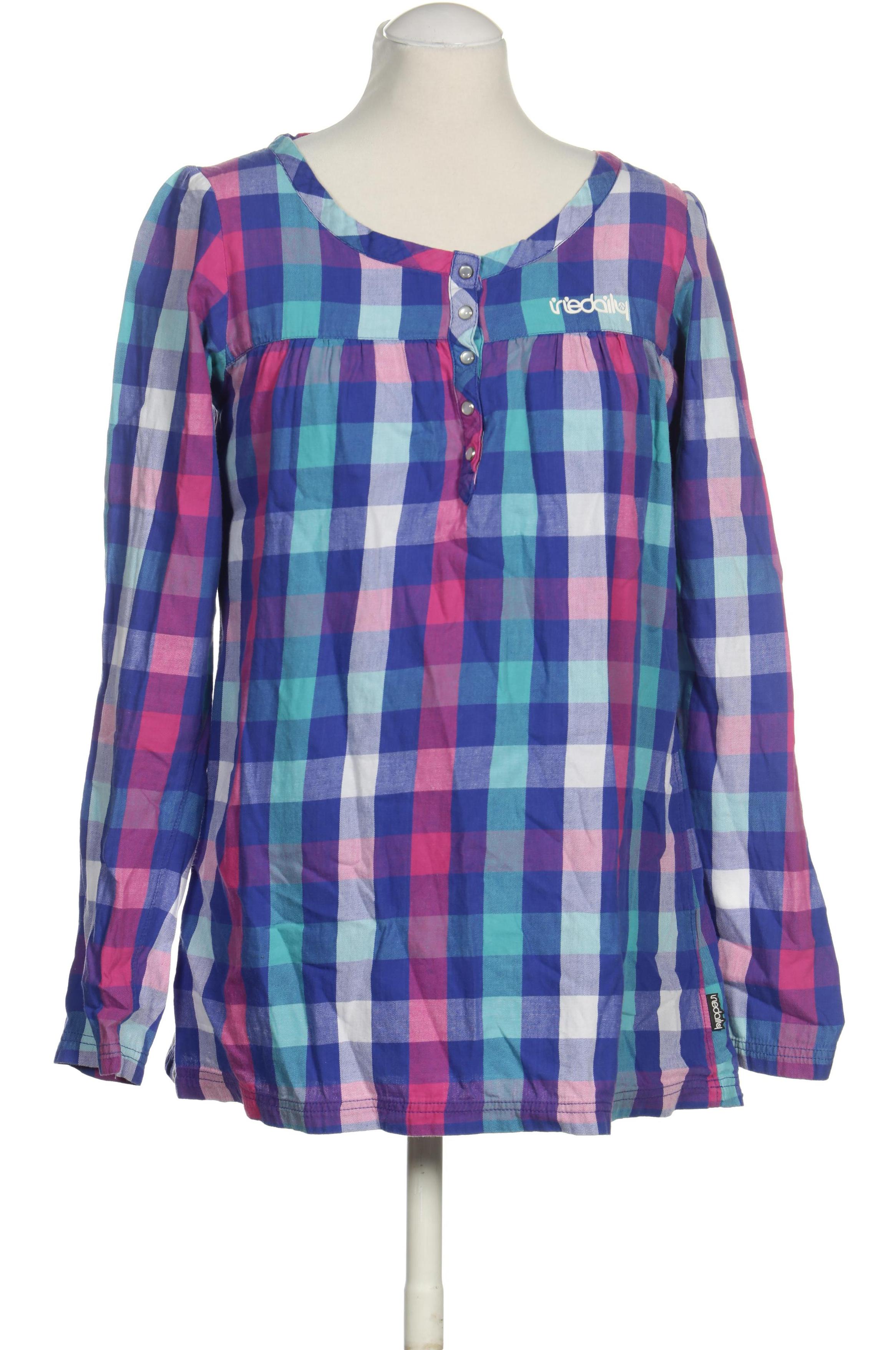 

iriedaily Damen Bluse, blau, Gr. 38