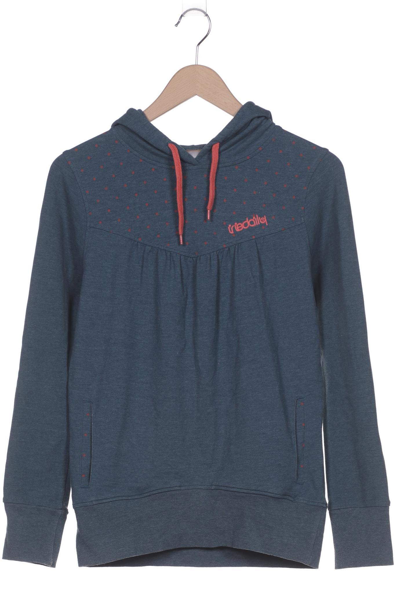

iriedaily Damen Kapuzenpullover, türkis, Gr. 36