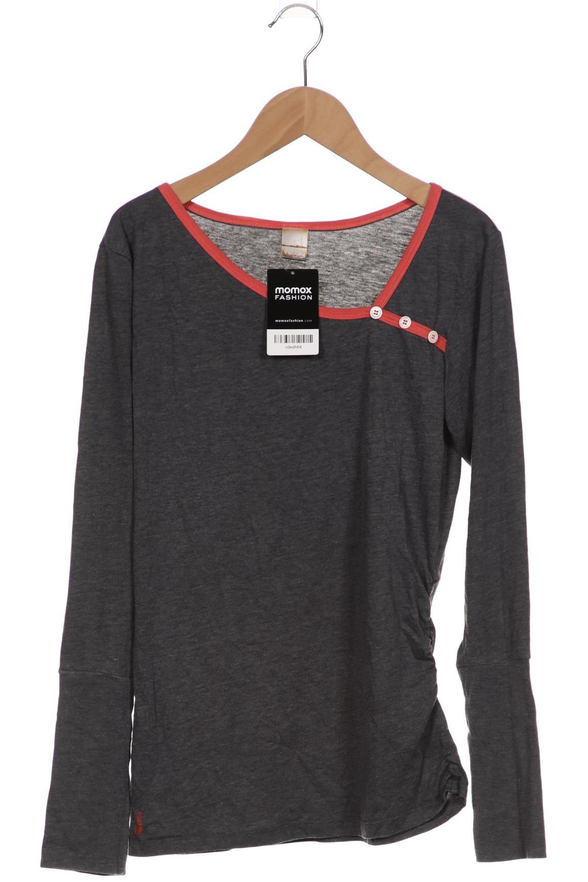 

iriedaily Damen Langarmshirt, grau, Gr. 36