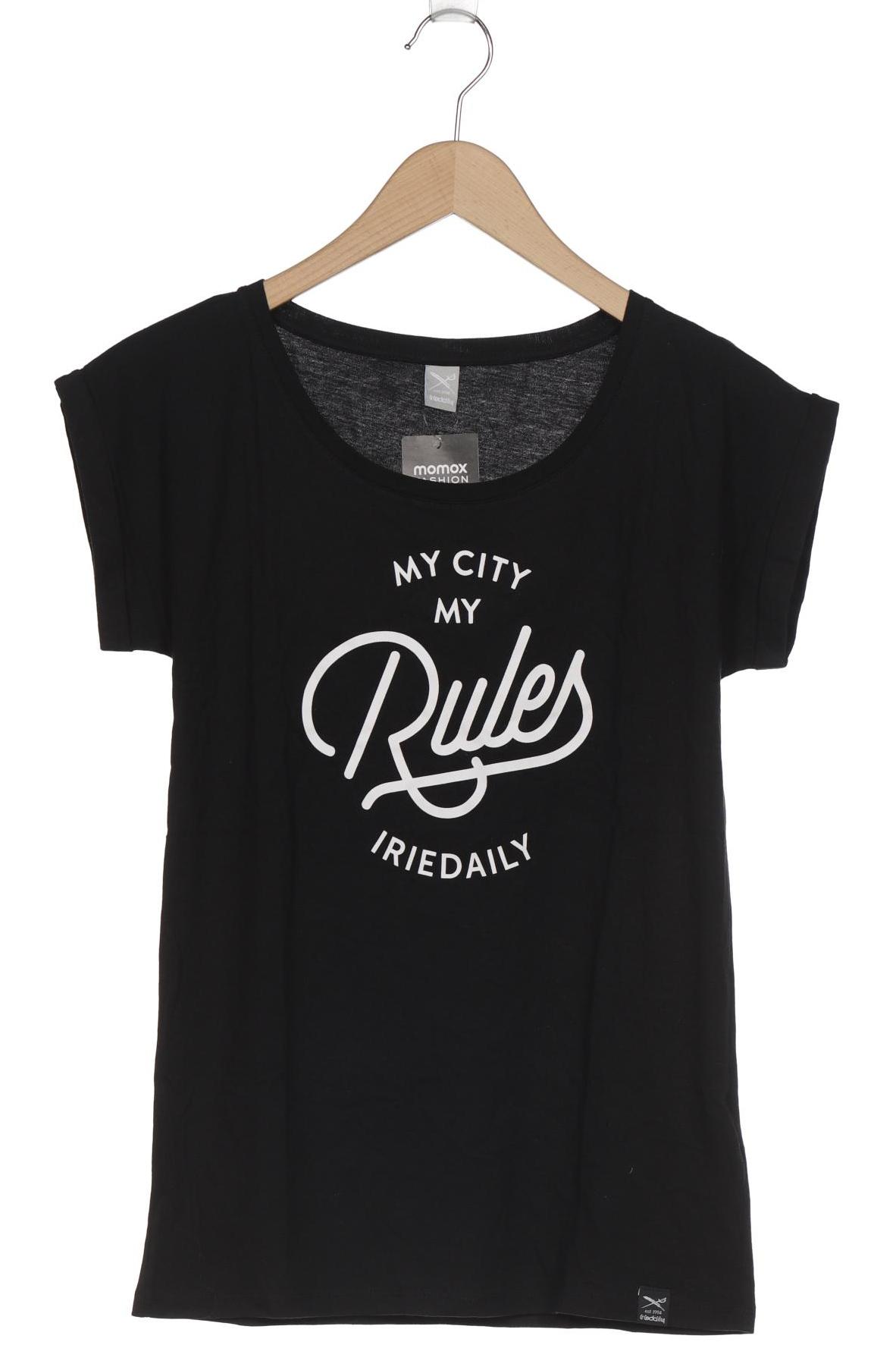 

iriedaily Damen T-Shirt, schwarz, Gr. 34