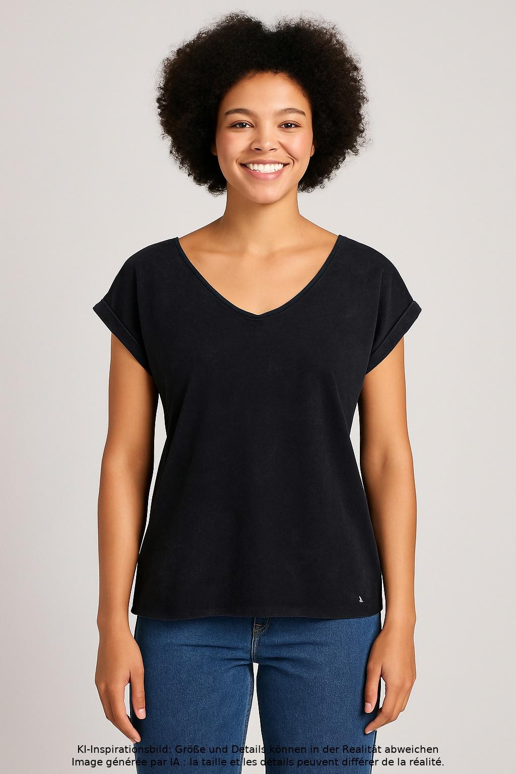 

iriedaily Damen T-Shirt, schwarz, Gr. 36