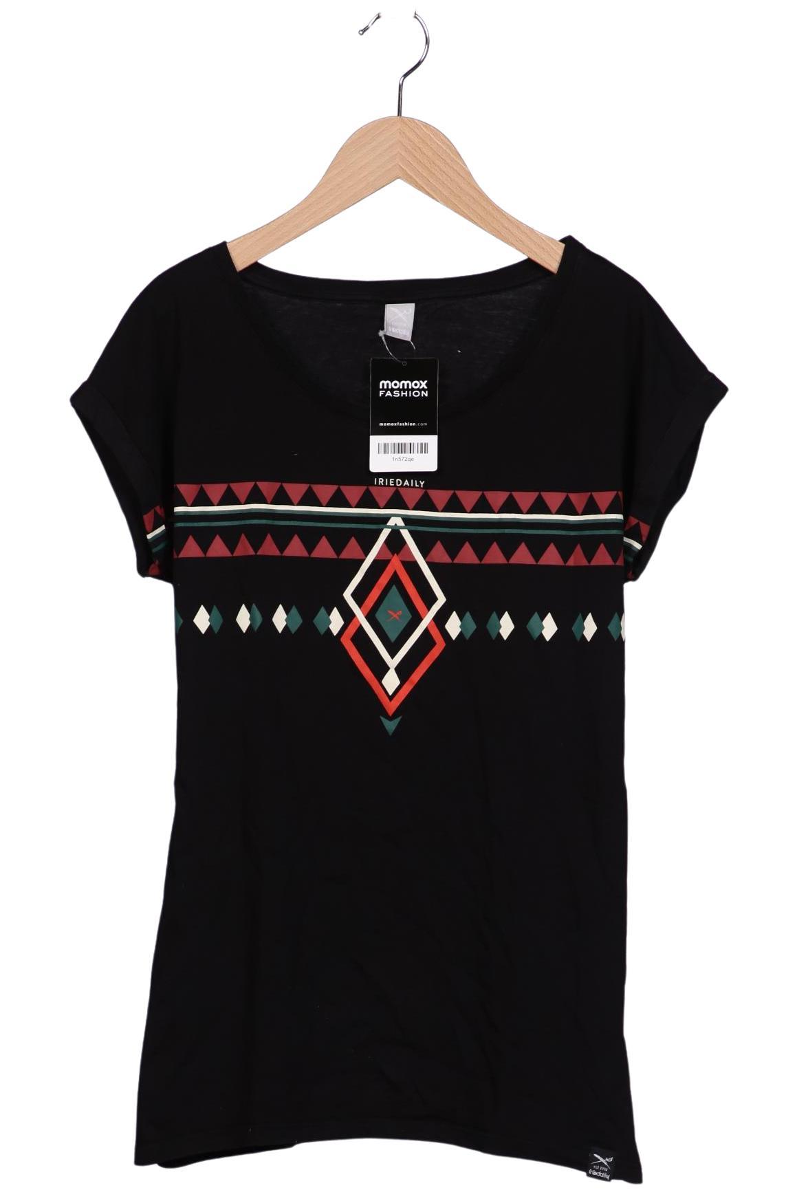 

iriedaily Damen T-Shirt, schwarz, Gr. 38