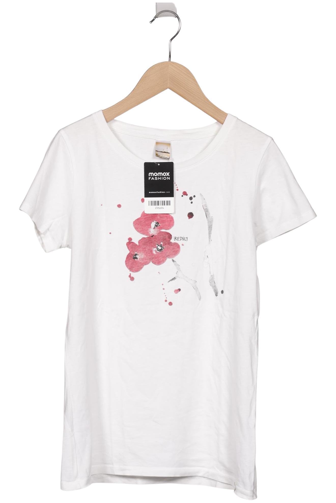 

iriedaily Damen T-Shirt, weiß, Gr. 36